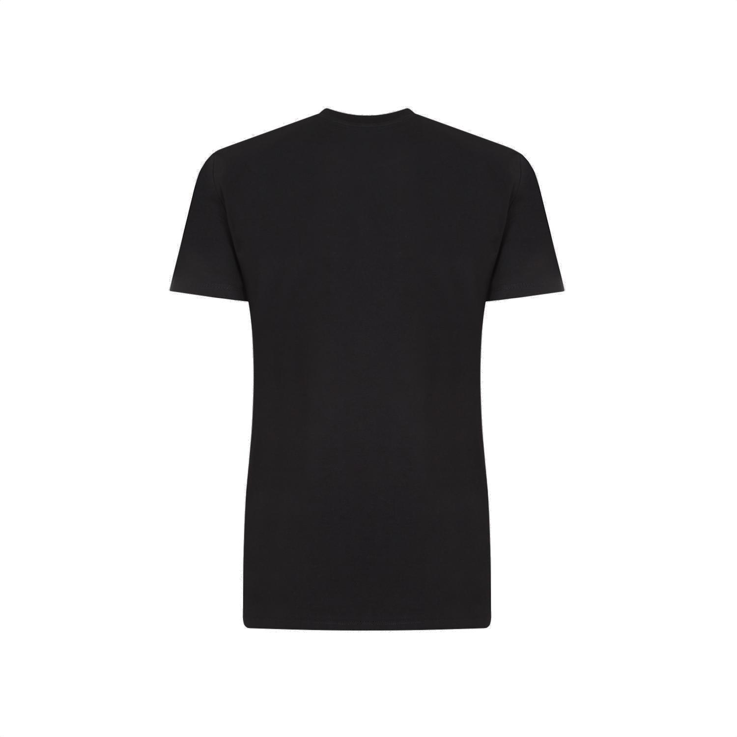 Max Mara Cotton T-shirt With Embroidered Monogram In Black