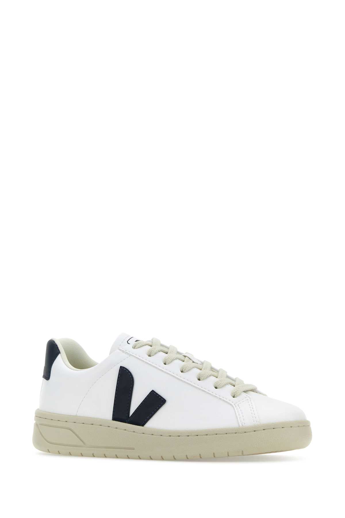 Veja White Synthetic Leather Urca Sneakers In Whitenautico