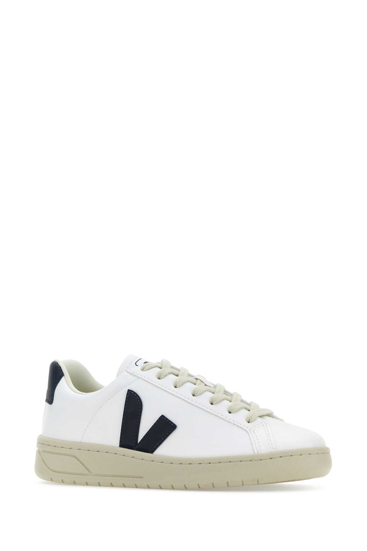 Shop Veja White Synthetic Leather Urca Sneakers In Whitenautico