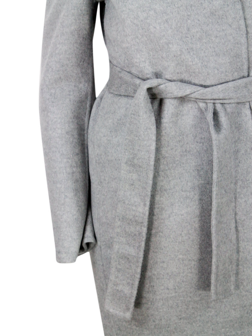 Shop Fabiana Filippi Coat In Grey