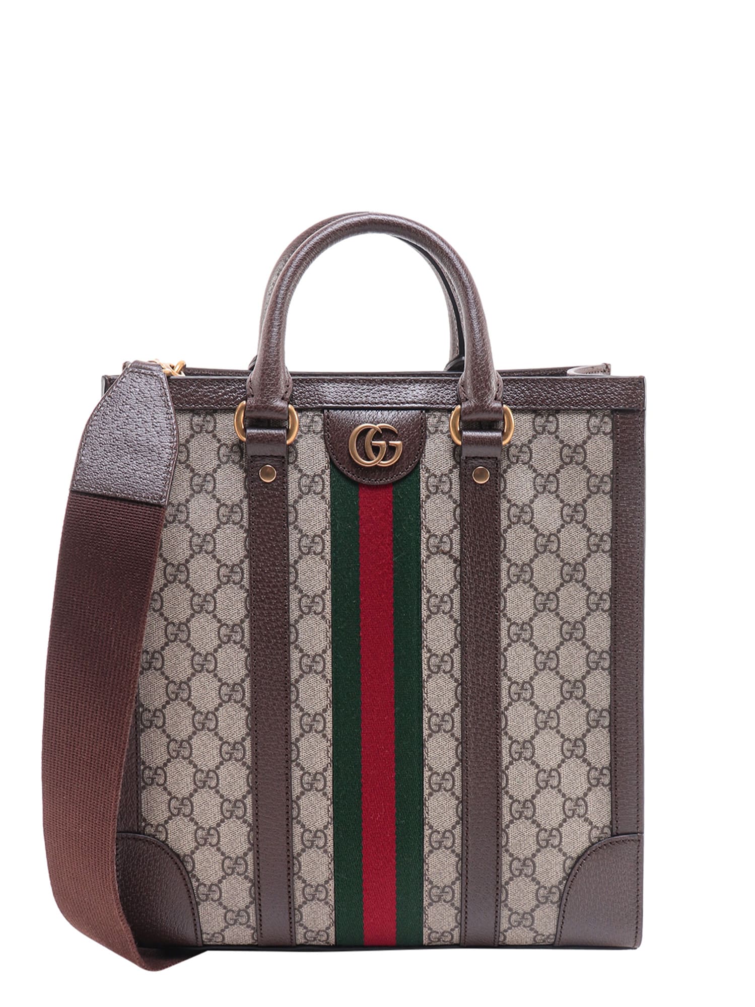 Gucci Ophidia Handbag In Brown