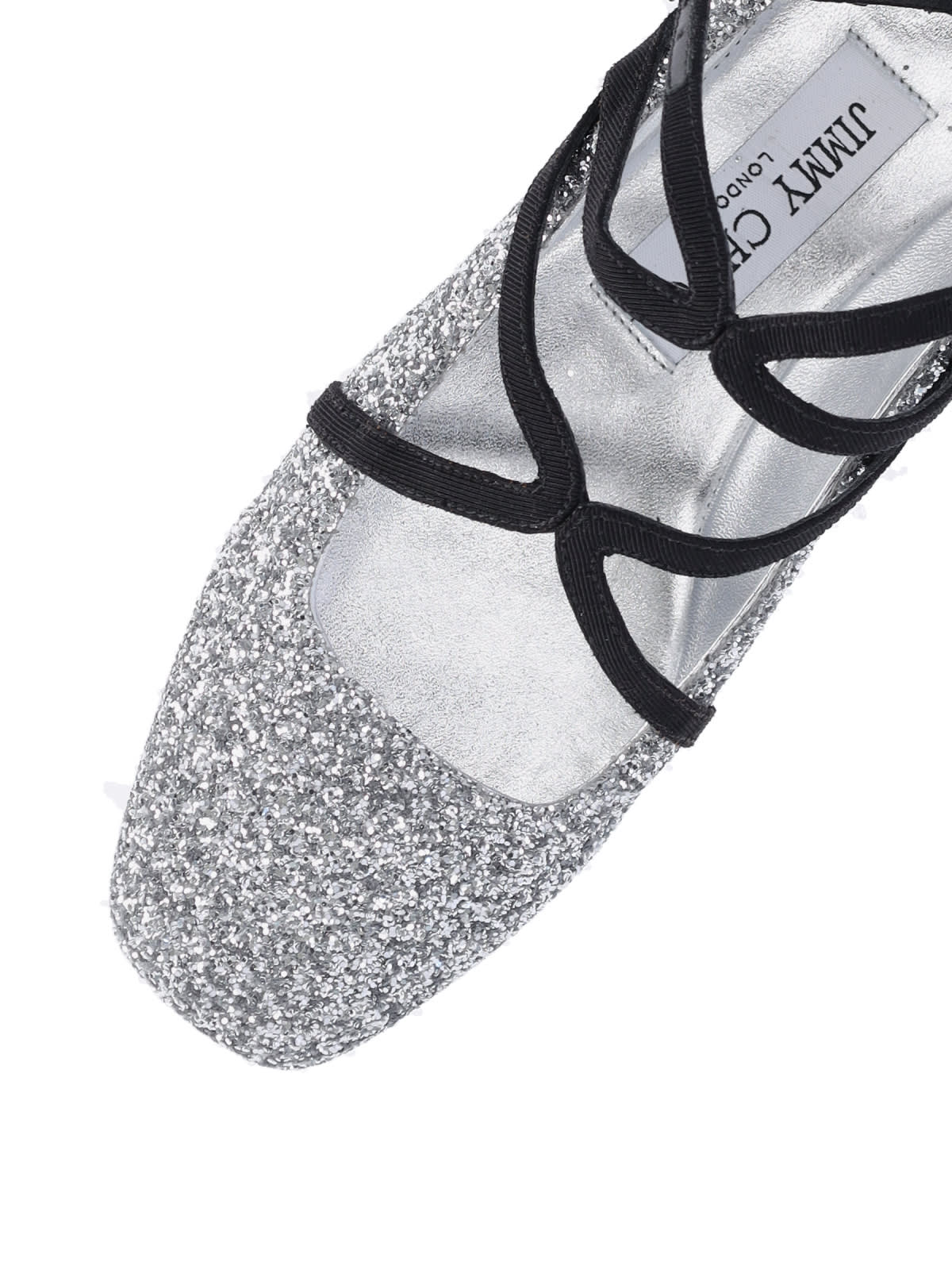Jimmy Choo Astoria Flat In Silver