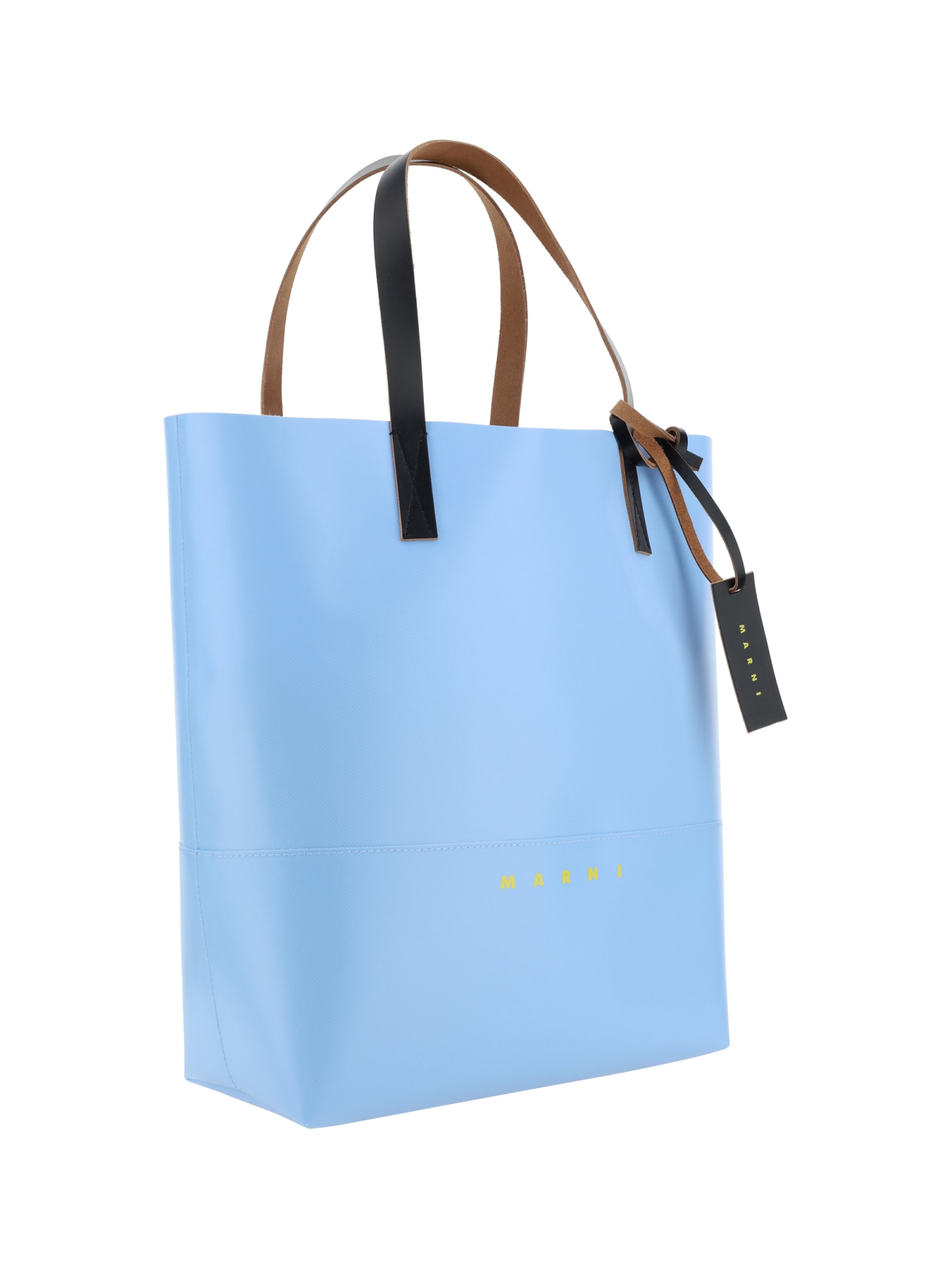Shop Marni Shoulder Bag In Light Blue