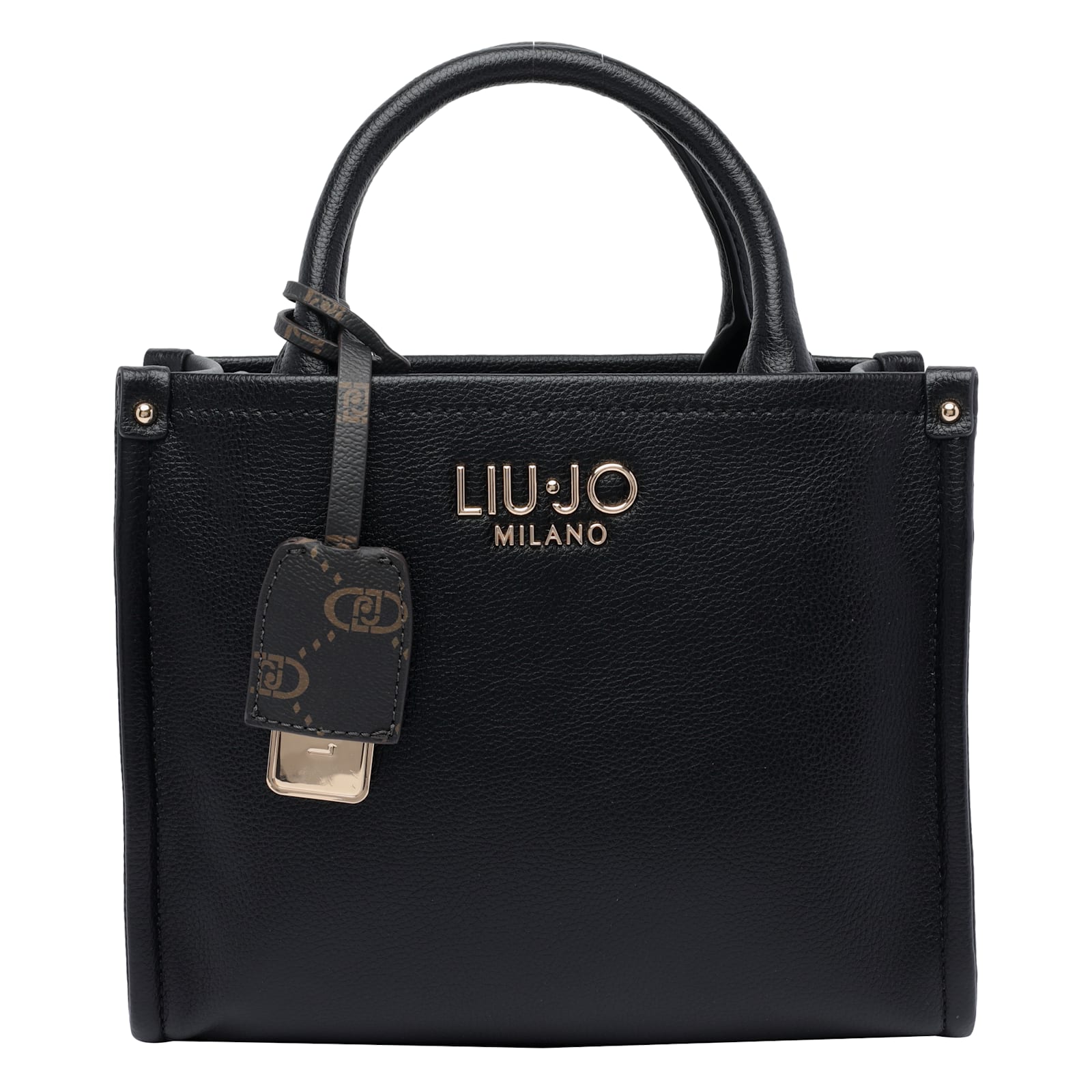 Liu •jo Logo Handbag In Black