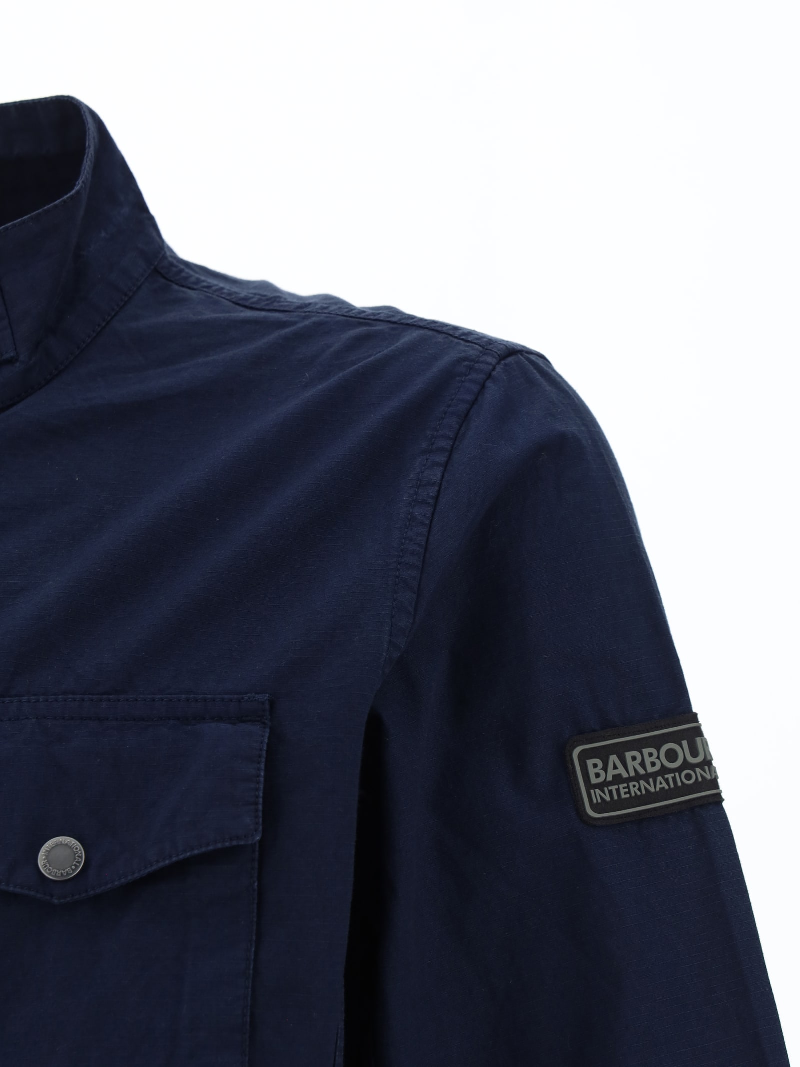 Shop Barbour Tourer Chatfield Jacket In Workwear Navy