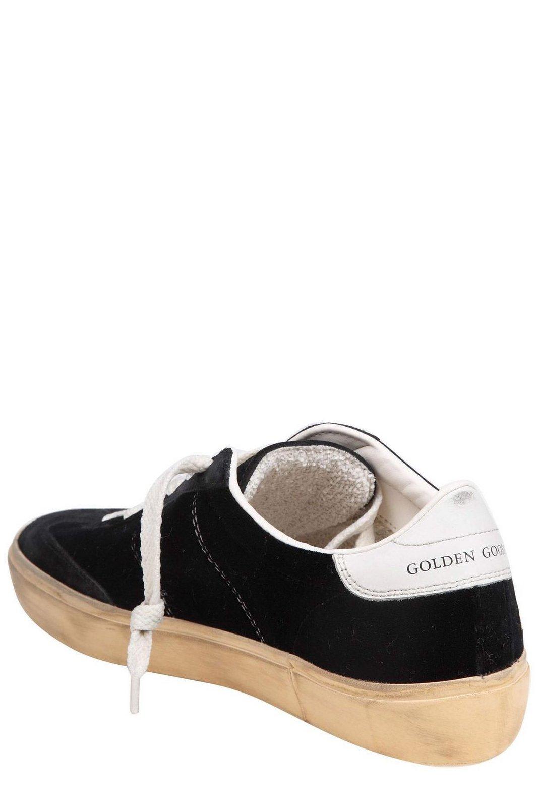 Shop Golden Goose Soul Star Low-top Velvet Sneakers In Black