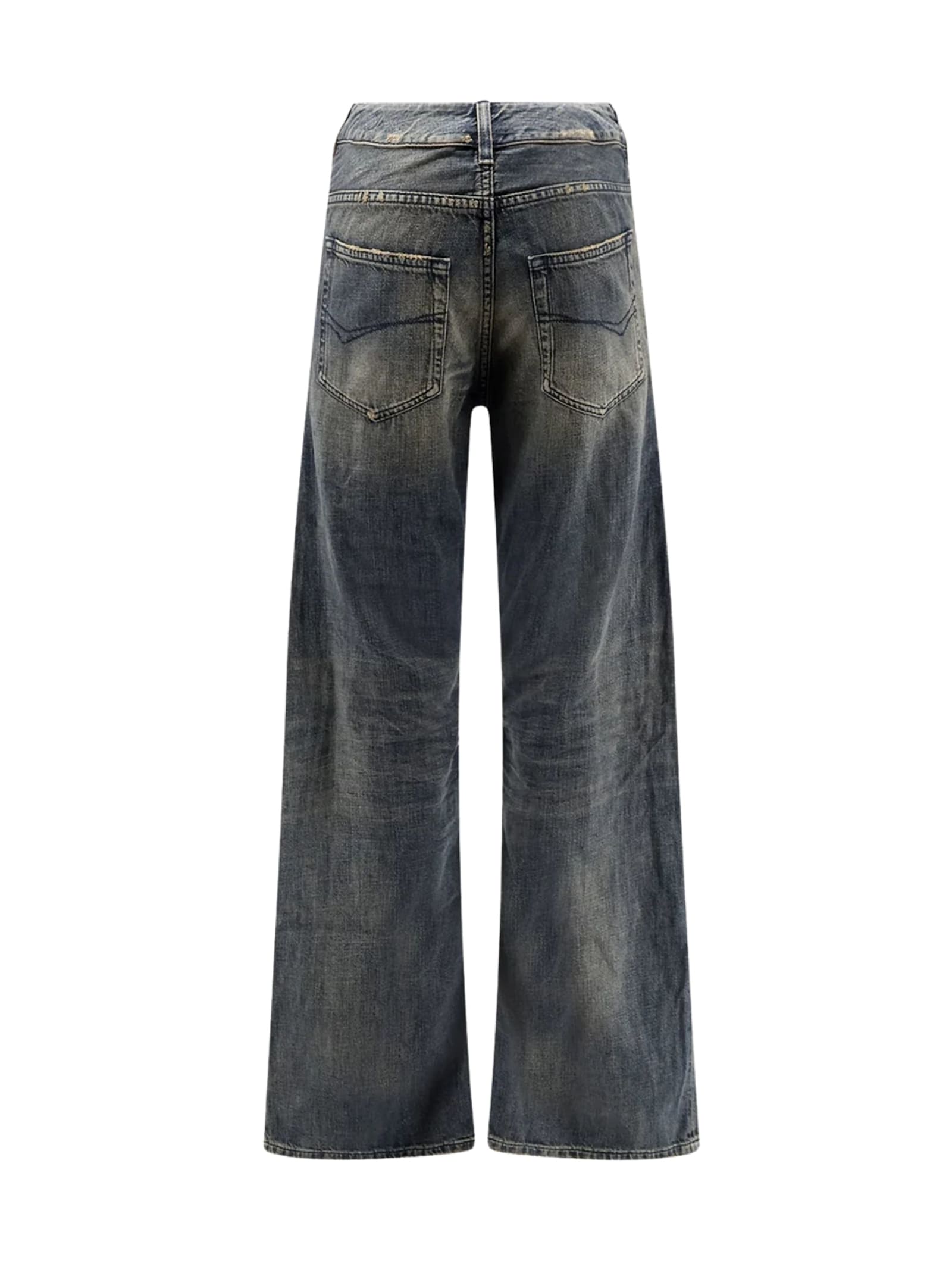 Balenciaga Women Curved-waisted Jeans In Multi