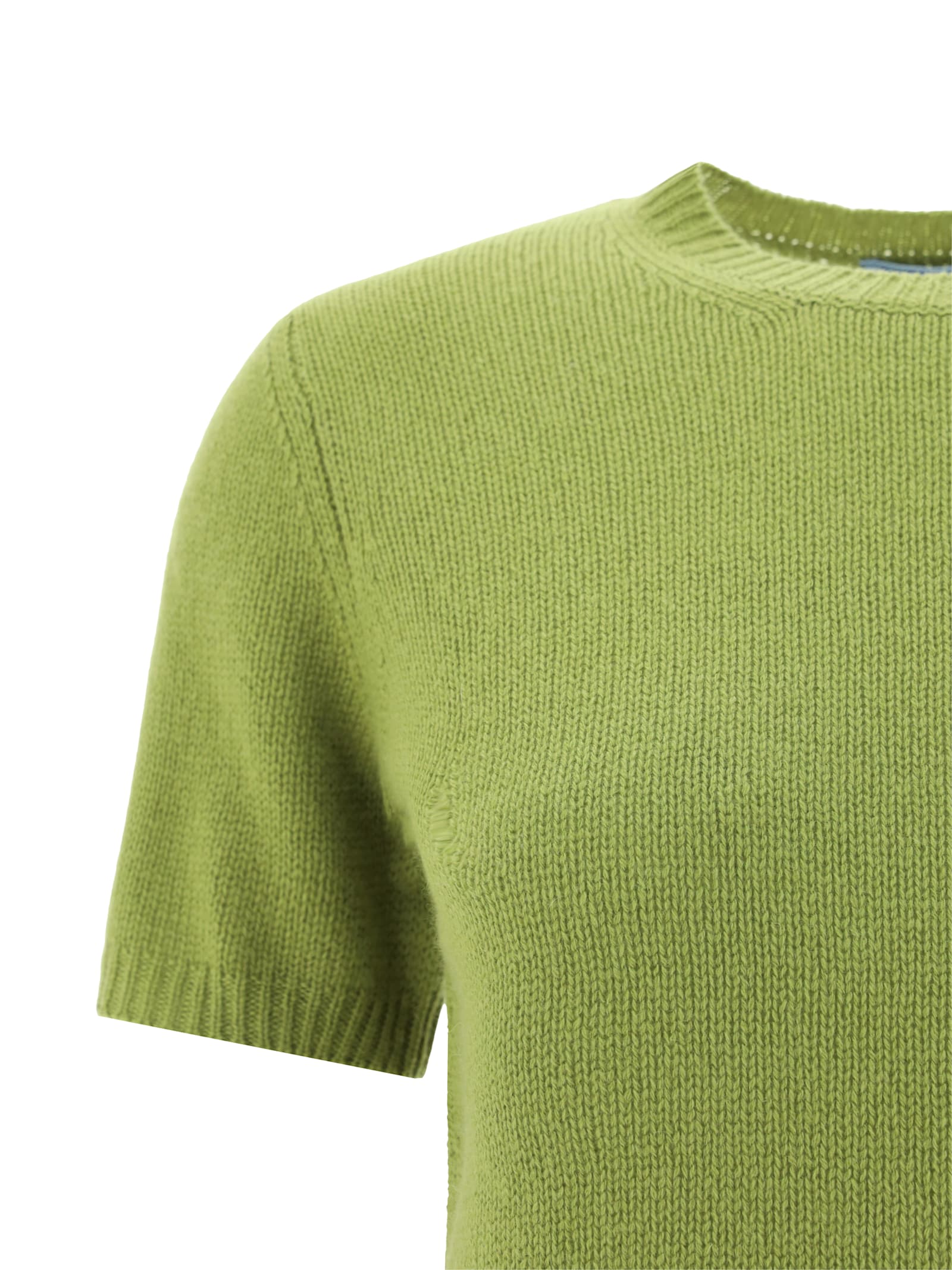 Shop Prada Sweater In Pistacchio