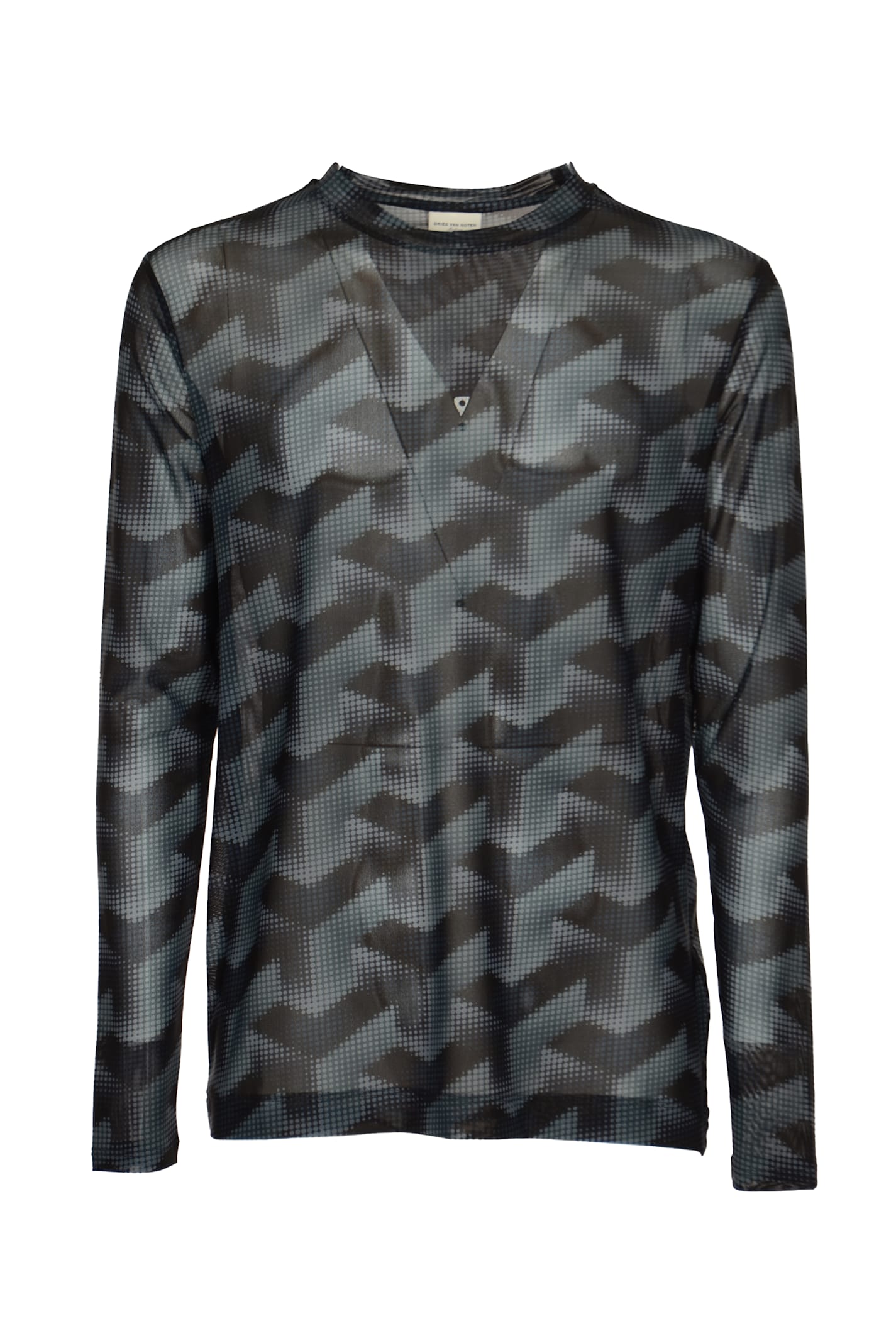 Shop Dries Van Noten Horwick Top In Petrol