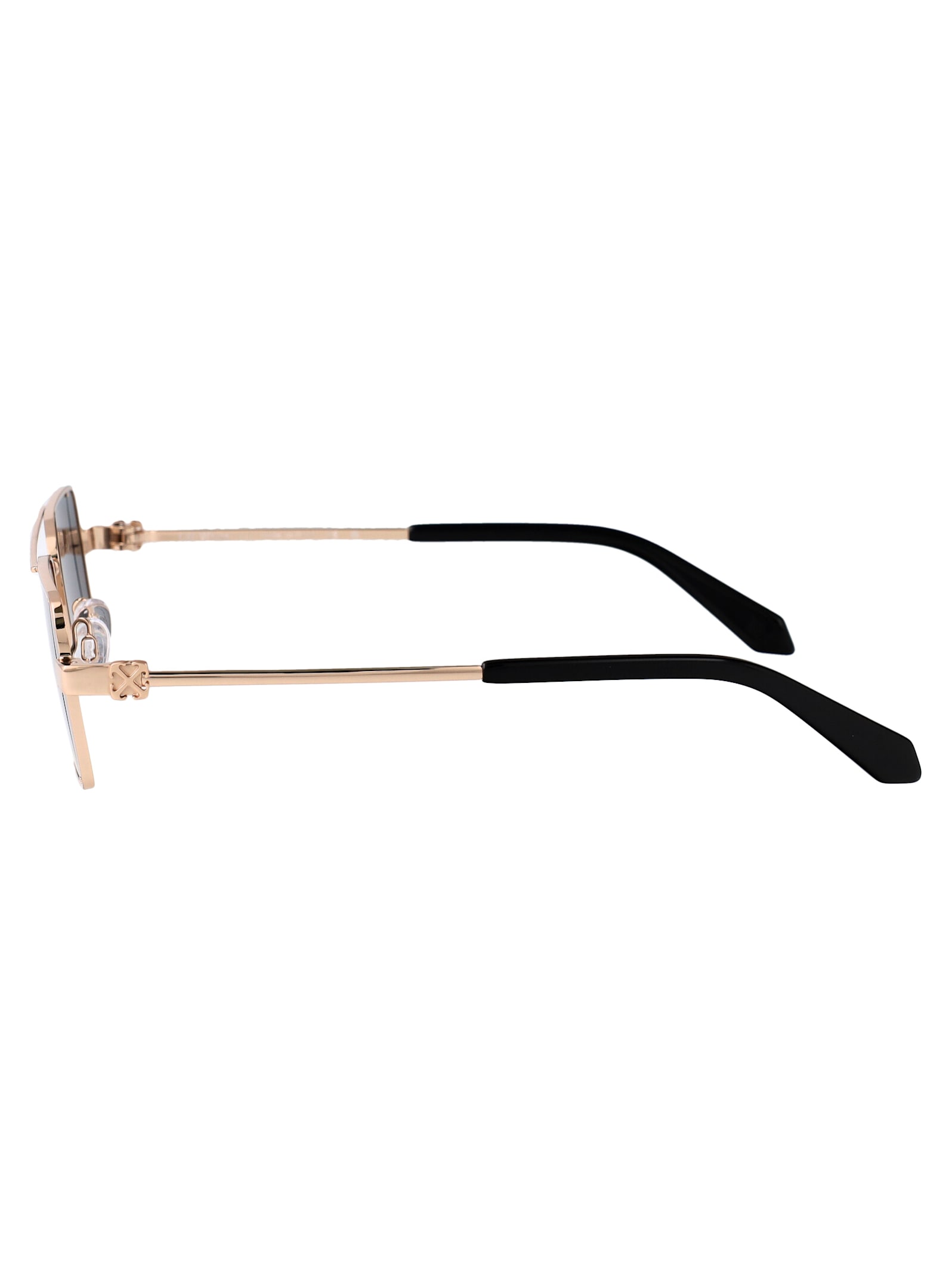 Off-white Gold Cortez Sunglasses In Gold Dark Grey