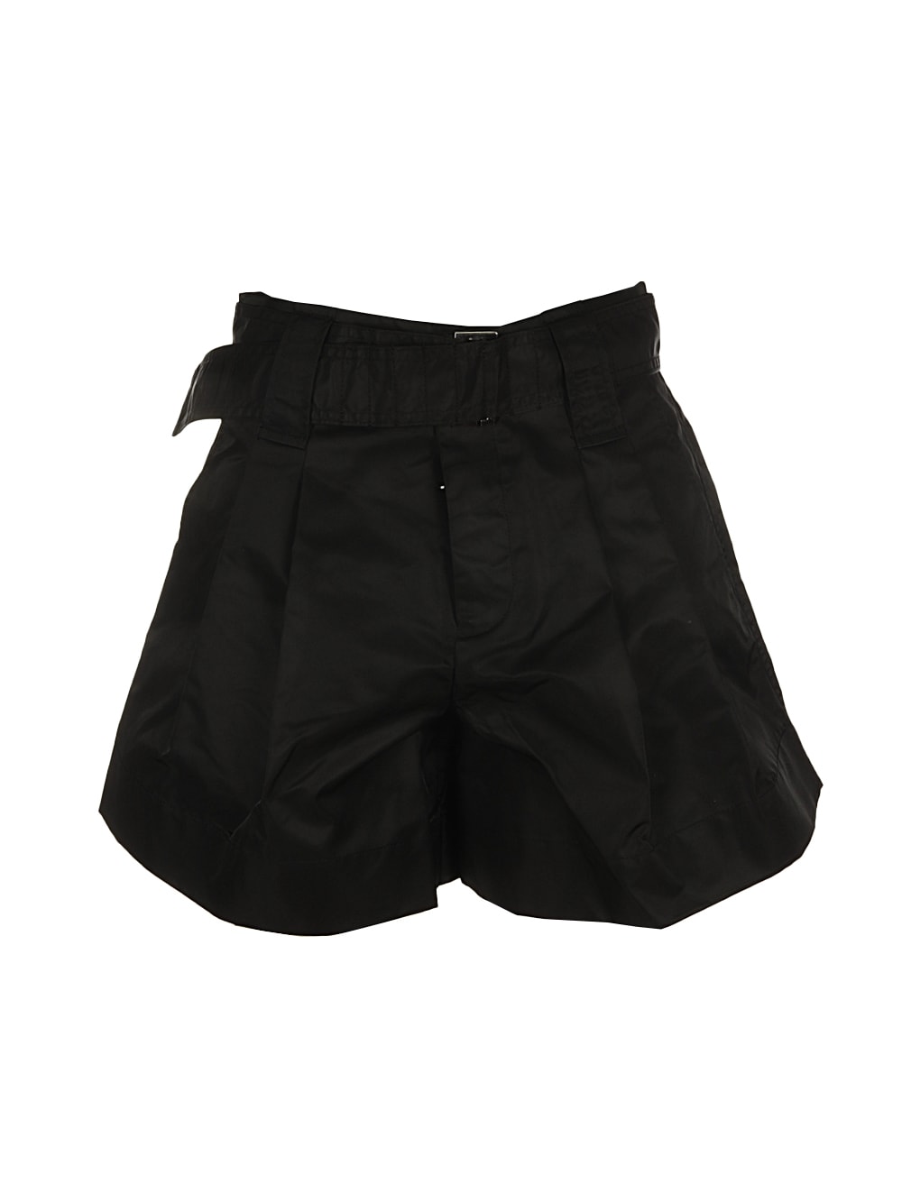 Ganni Thigh-length Belted Shorts In 099