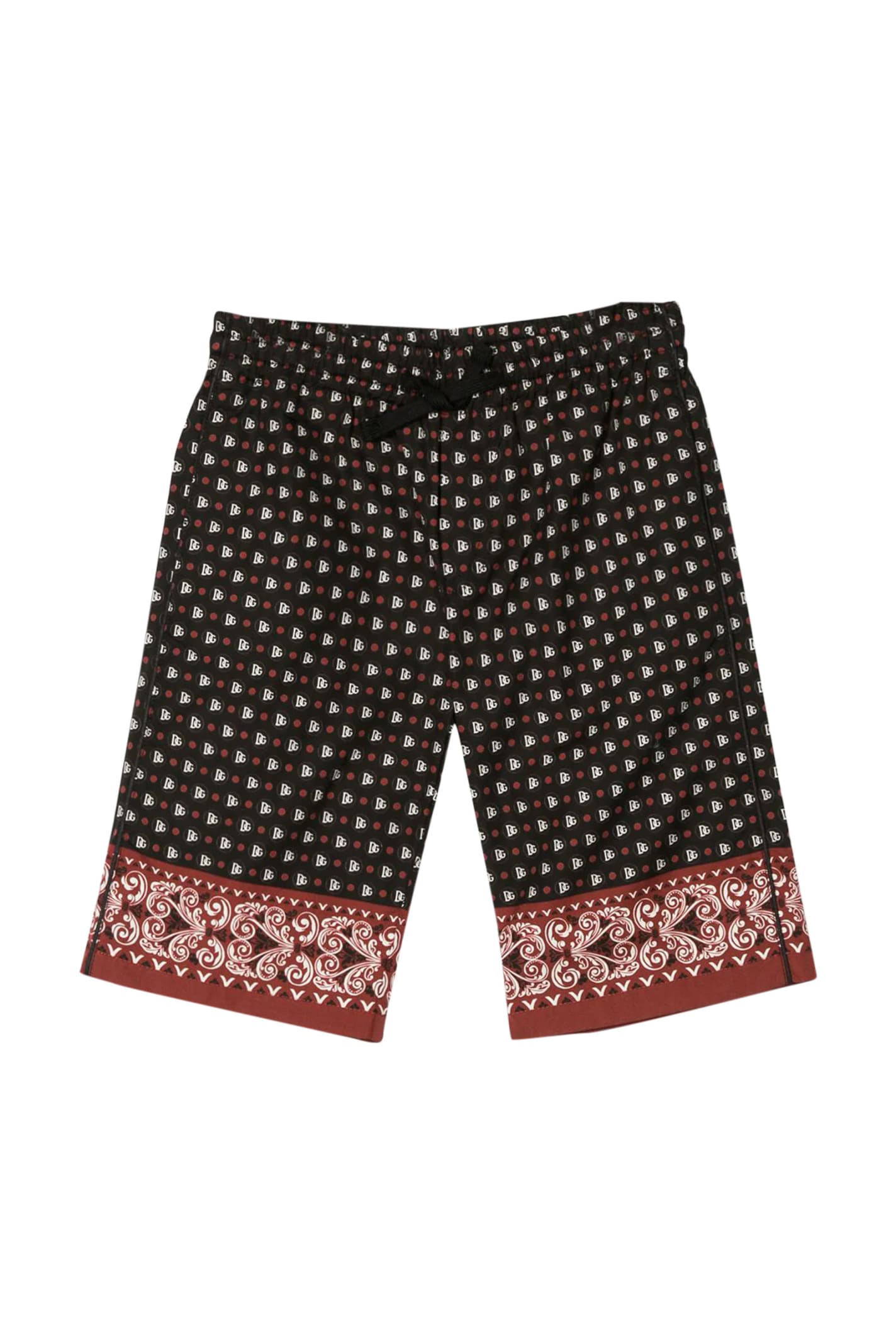 Dolce & Gabbana Kids' Coulisse Shorts In Rosso