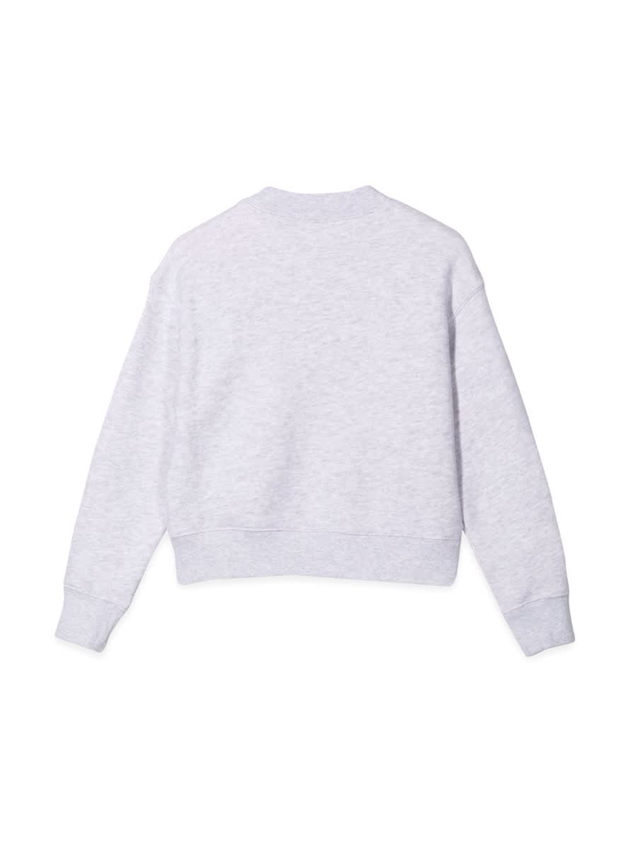 Palm Angels Teddy Bear-print Cotton Sweatshirt In Grey