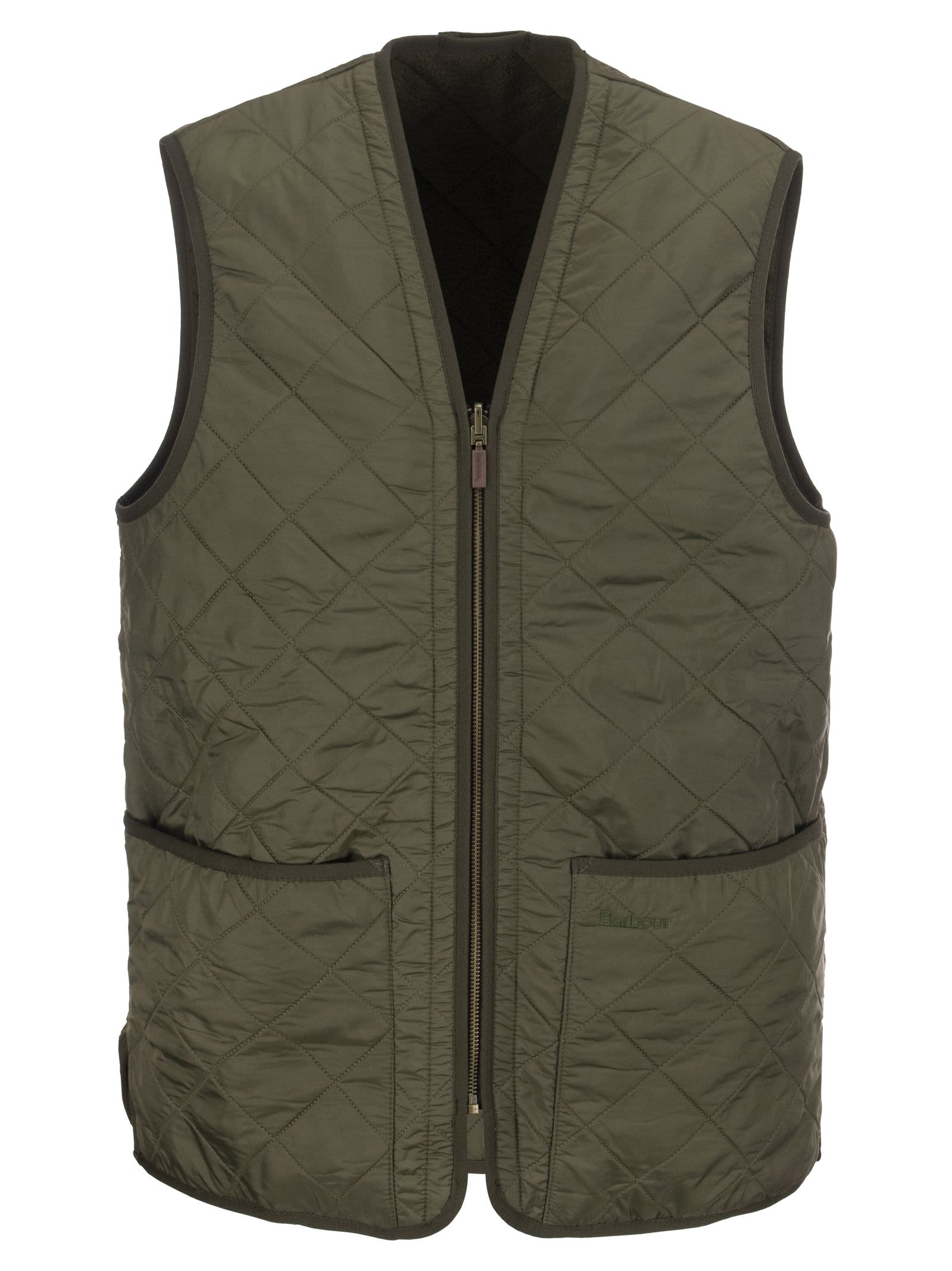 Shop Barbour Polarquilt Waistcoat In Green