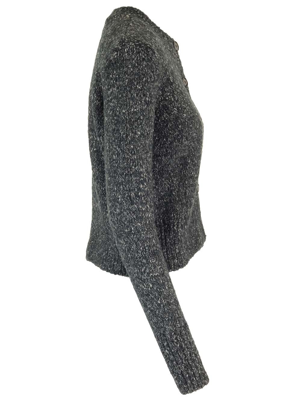 Shop Isabel Marant Kathlen Short Cardigan In Grey