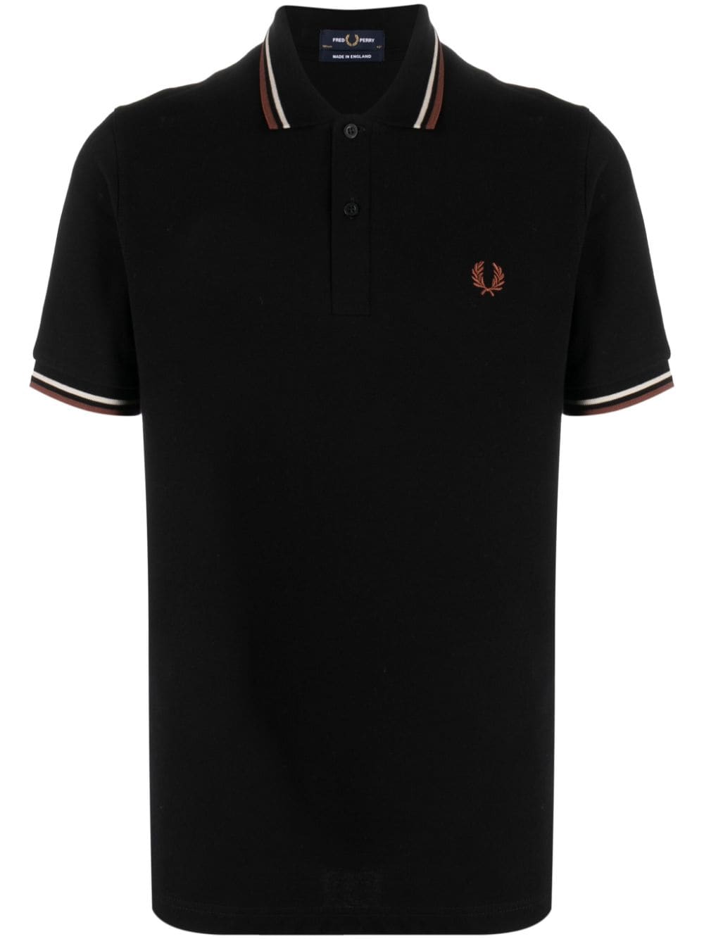 Fred Perry Logo Cotton Polo Shirt In Multi
