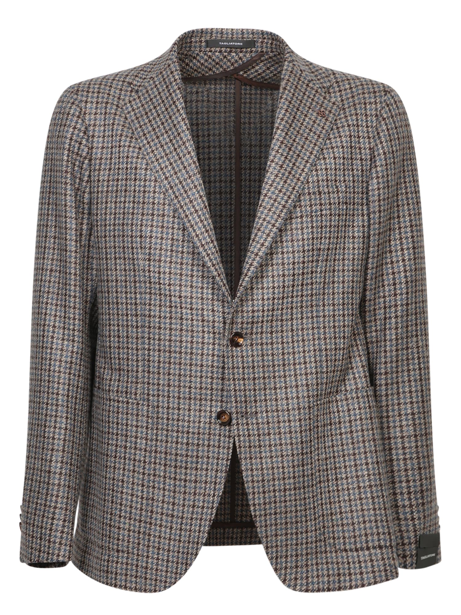 TAGLIATORE MULTICOLOR TWEED JACKET 