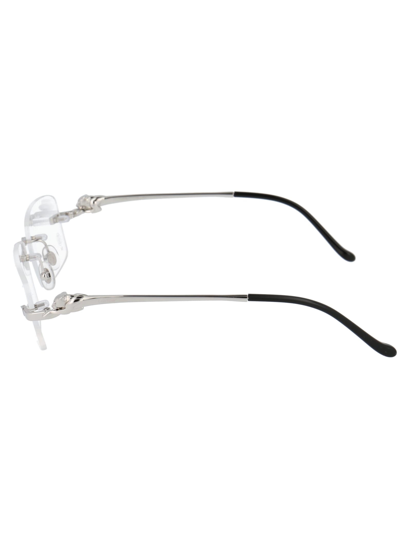 Shop Cartier Ct0281o Glasses In 002 Silver Silver Transparent