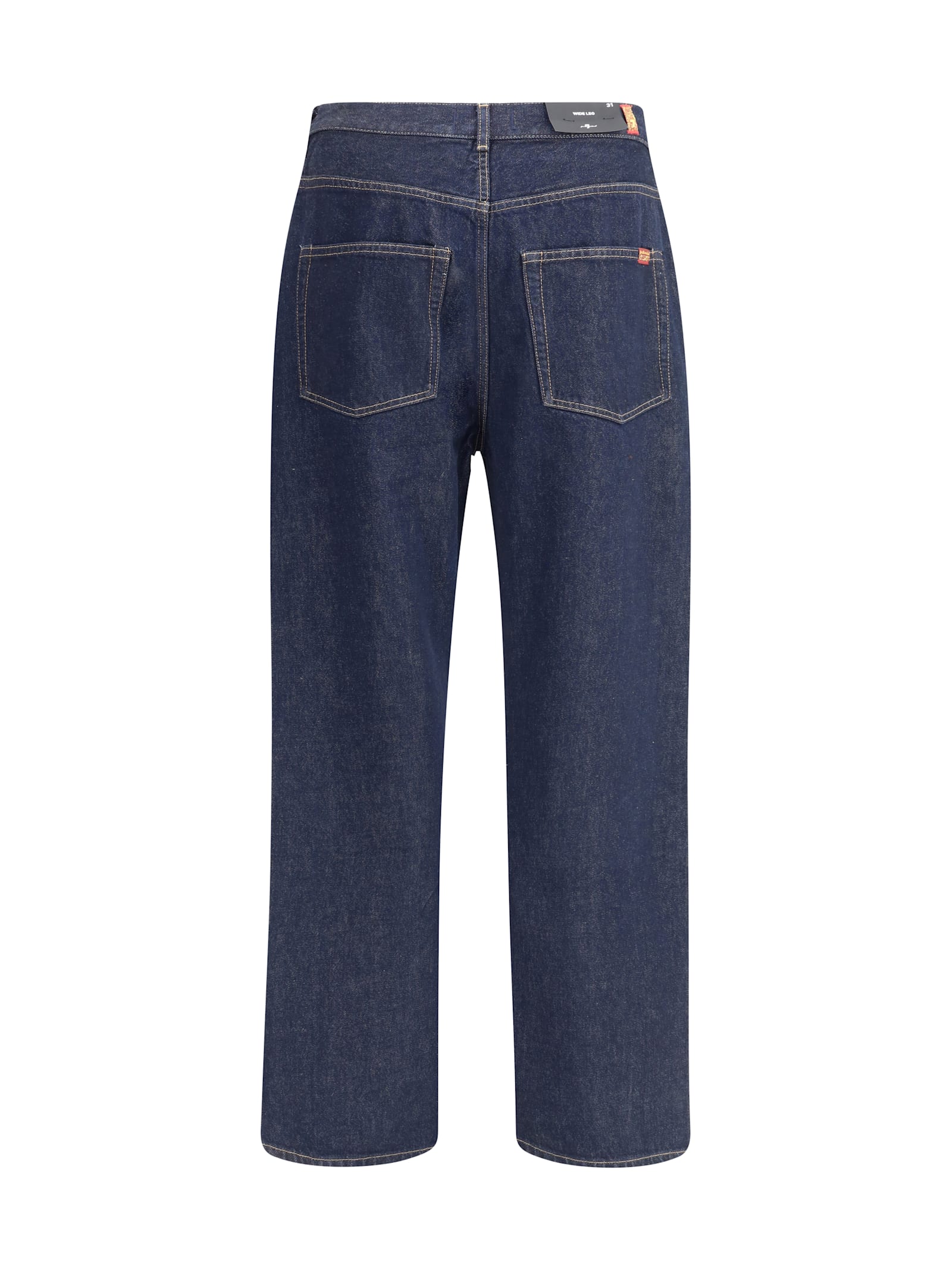 7 For All Mankind Twisted Wide-leg Jeans In Blue