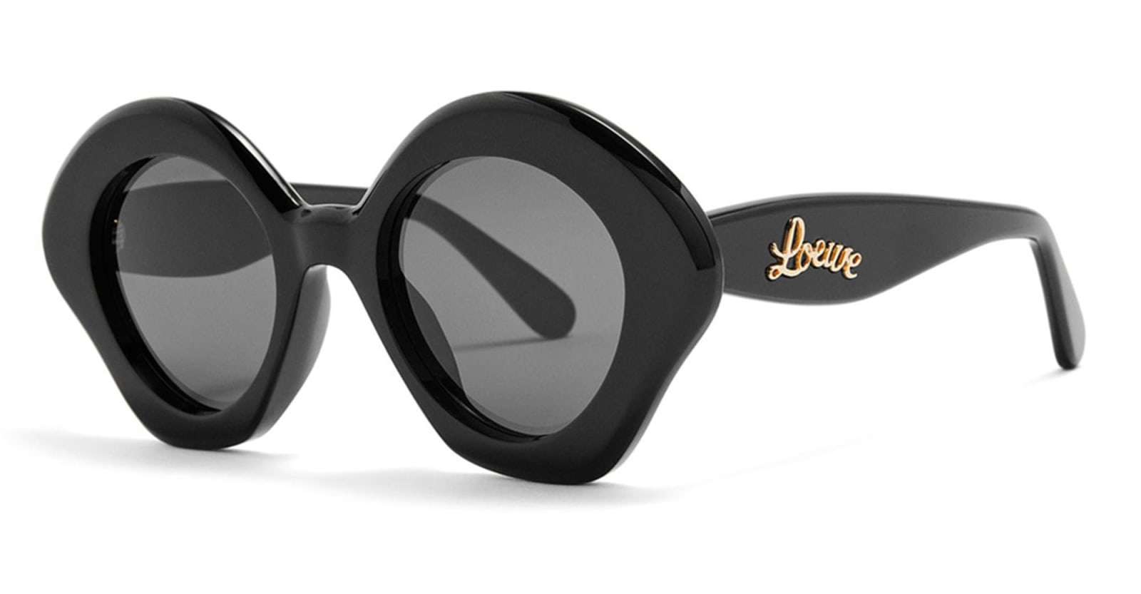 Shop Loewe Lw40125u - Black Sunglasses