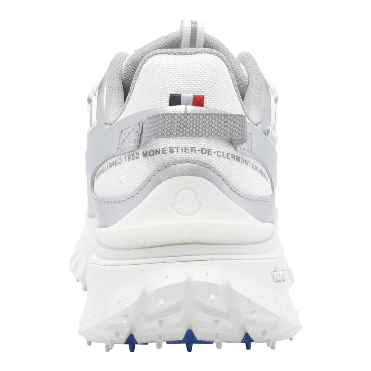 Moncler Two-tone Fabric And Leather Trailgrip Sneakers In White