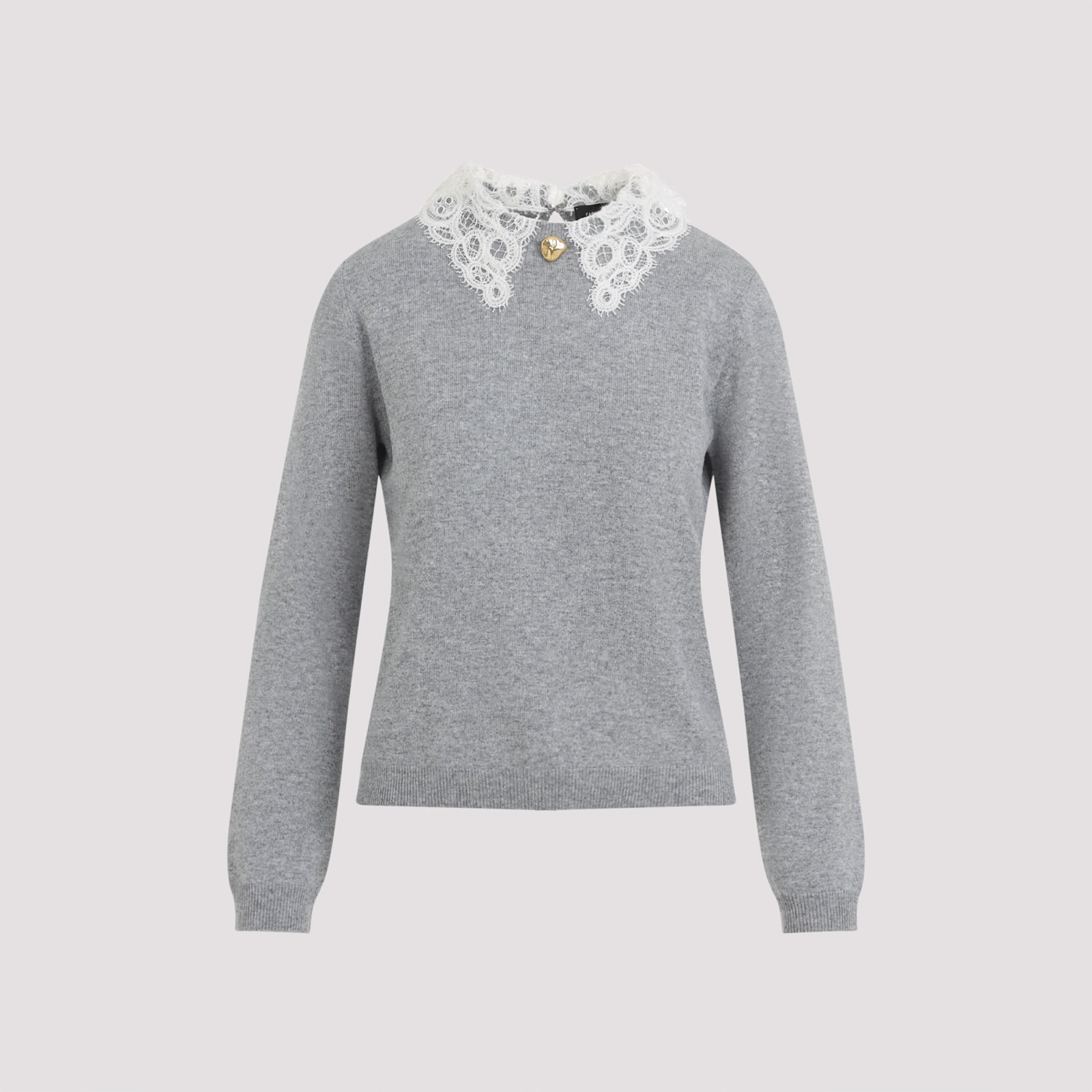 Fabiana Filippi Virgin Wool Pullover In Gray