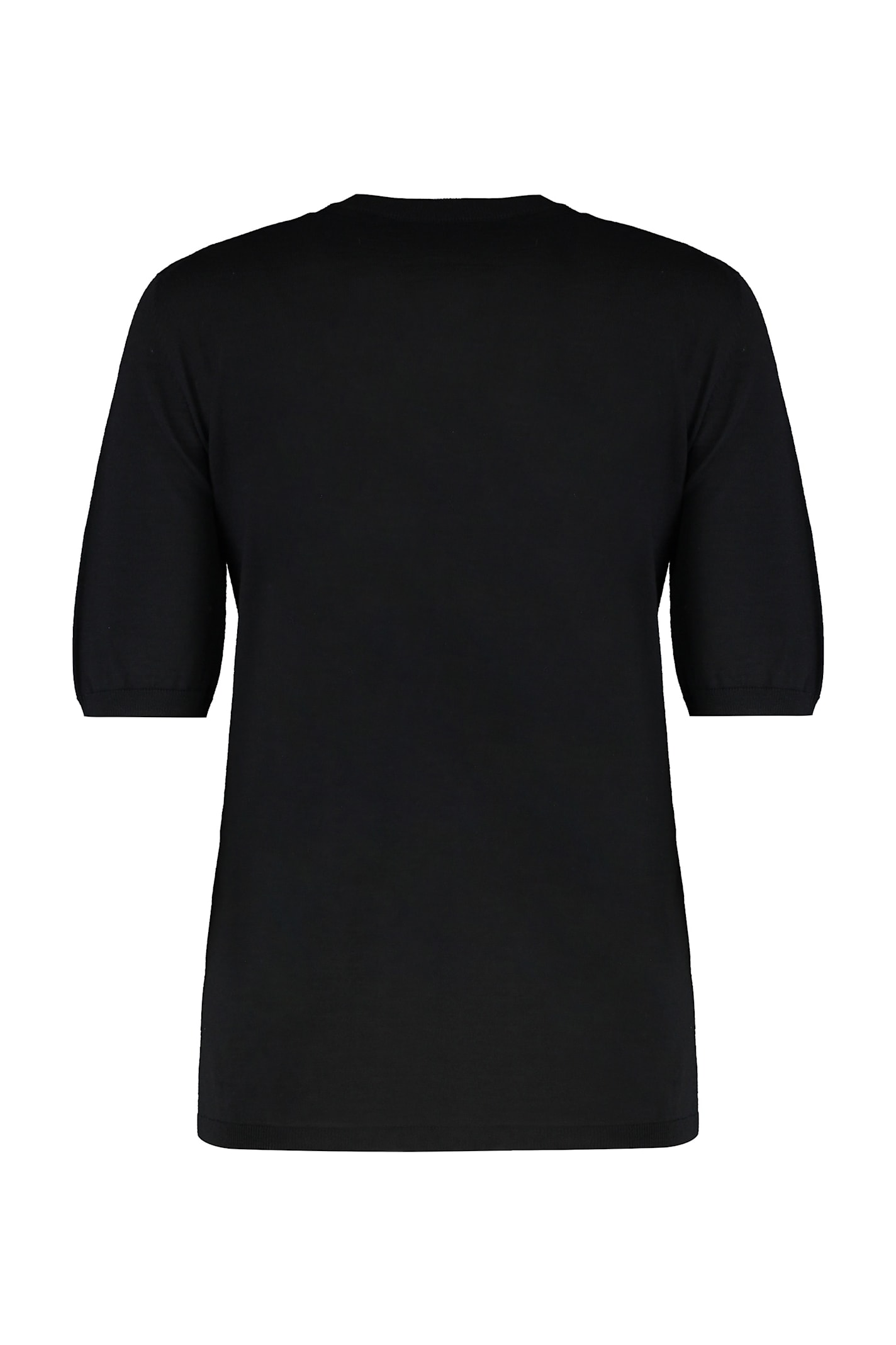 Max Mara Basic Wool Shirt In Black