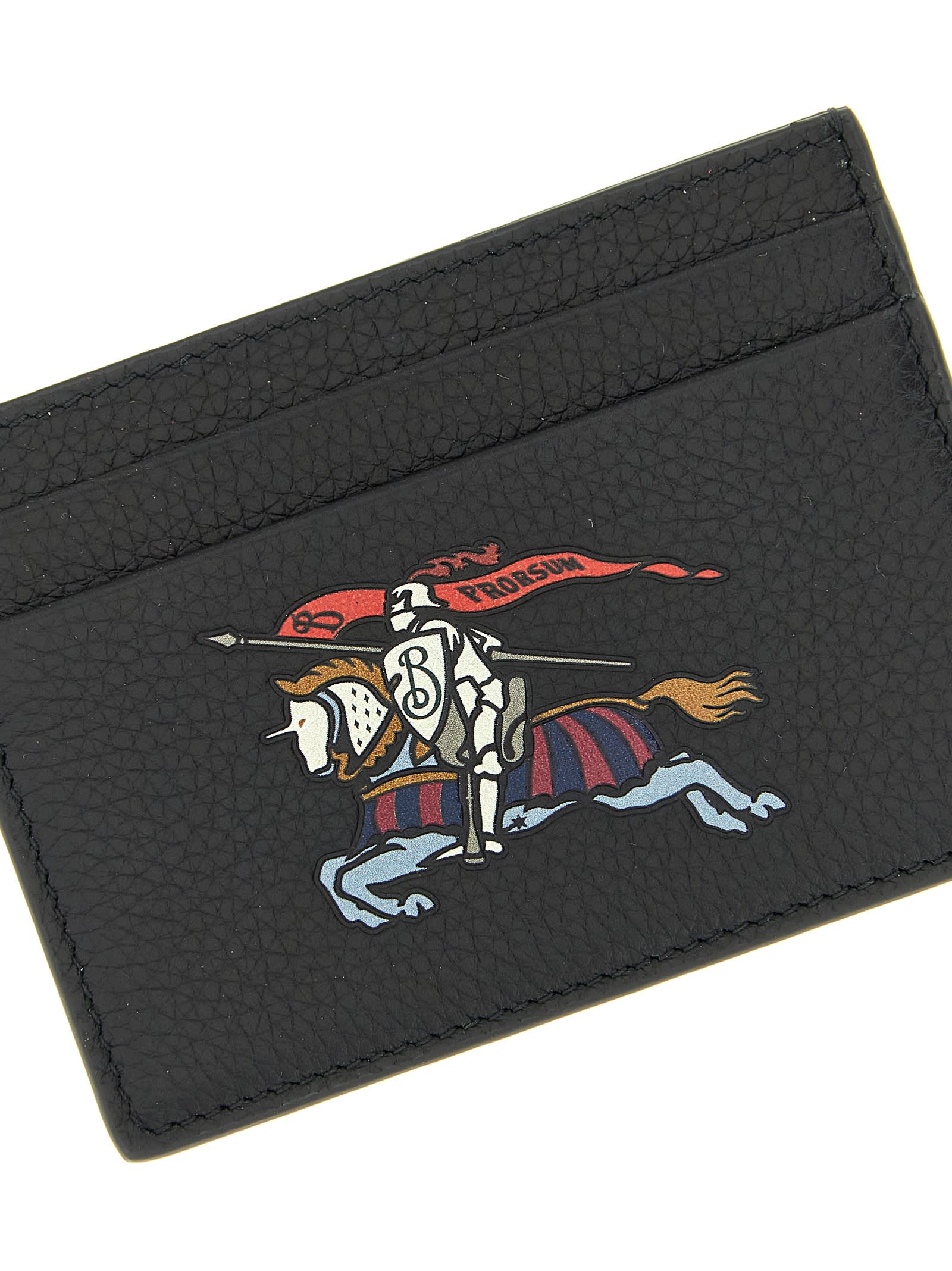 Burberry Leather Cards Holder In Black