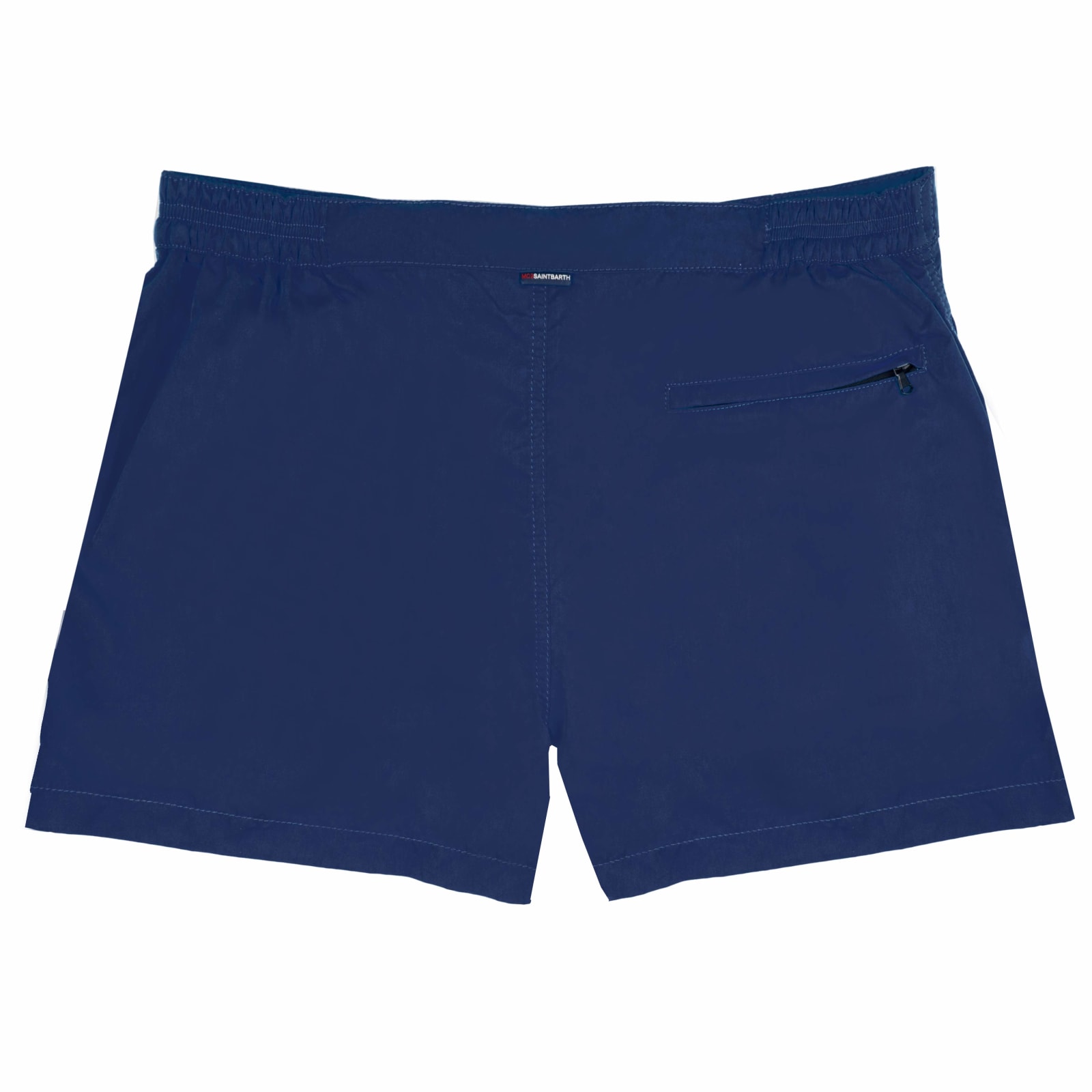 Mc2 Saint Barth Solid Blue Navy Swim Shorts In Blue