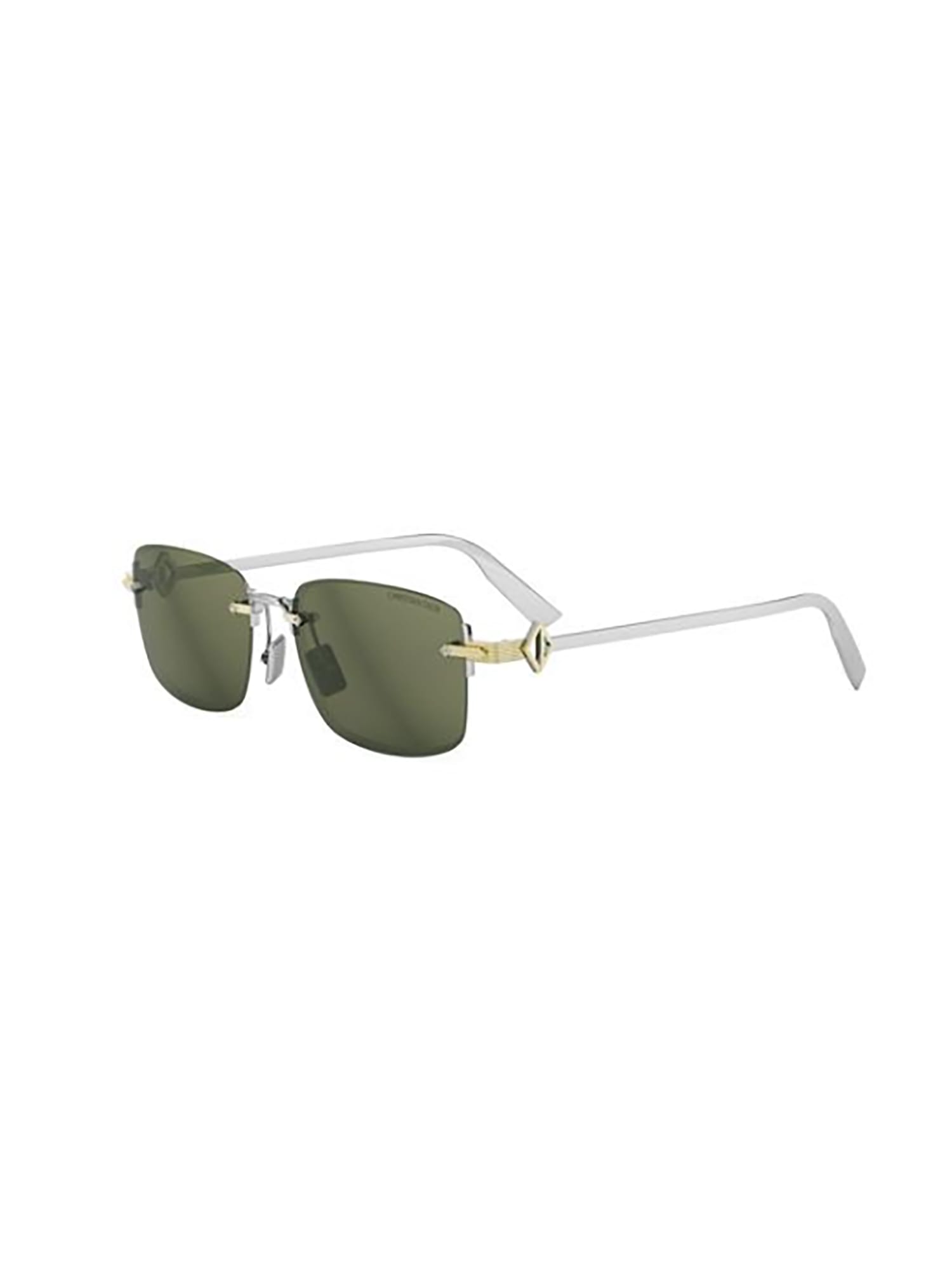 Dior Cd Diamond S11u Sunglasses In Green