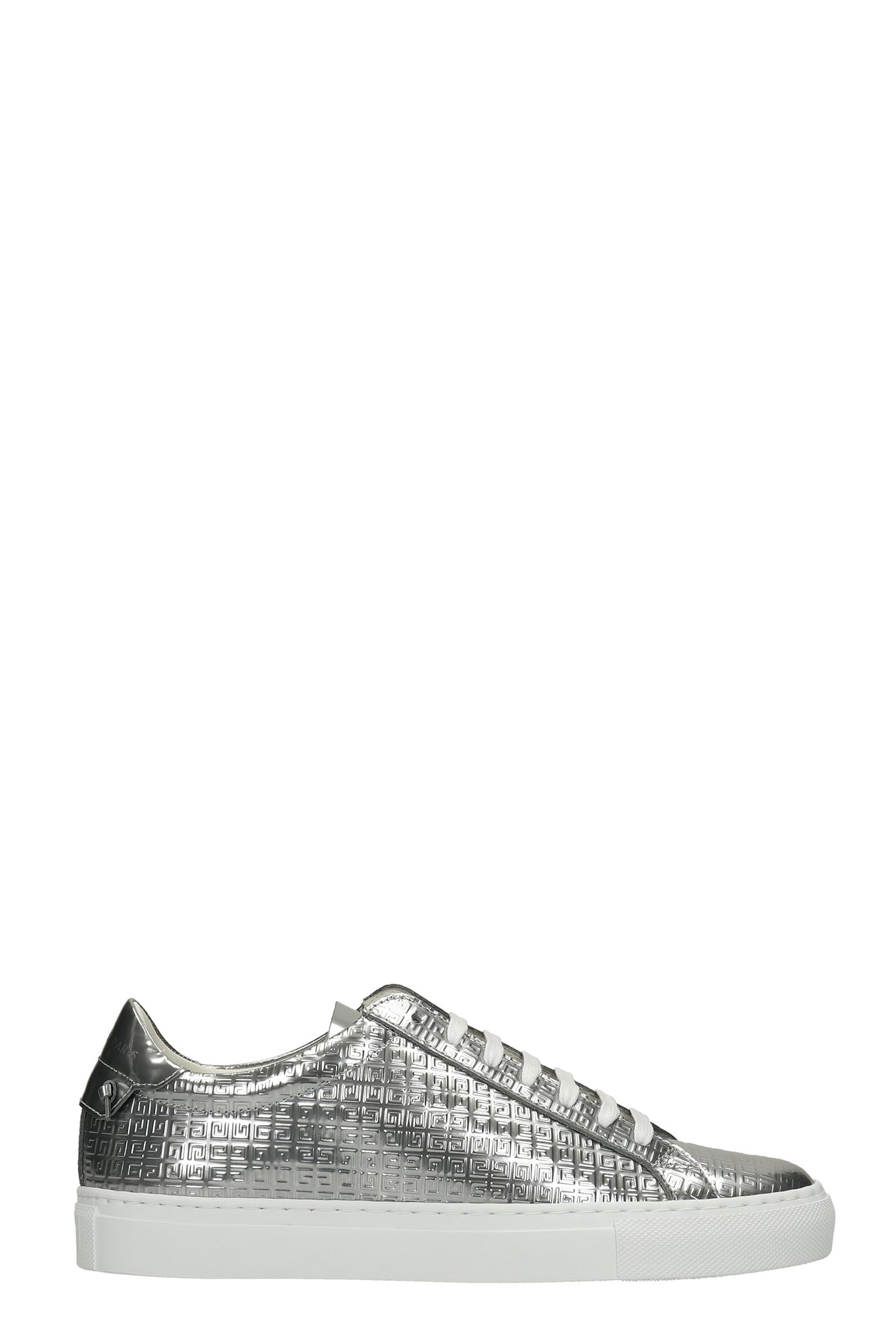Givenchy Urban Street Sneakers In Silver Leather