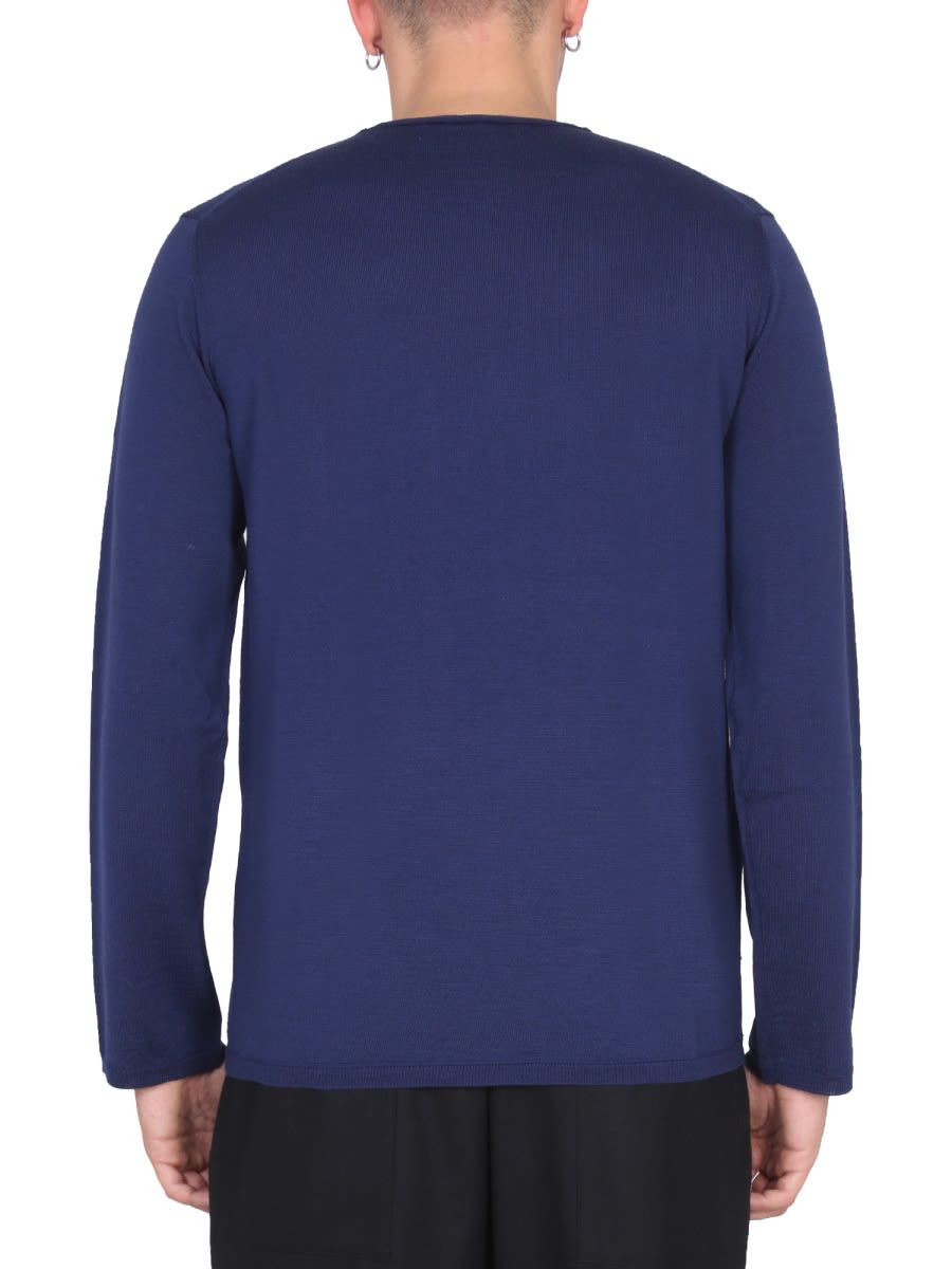 Shop Comme Des Garçons Shirt Wool Jersey. In Blue