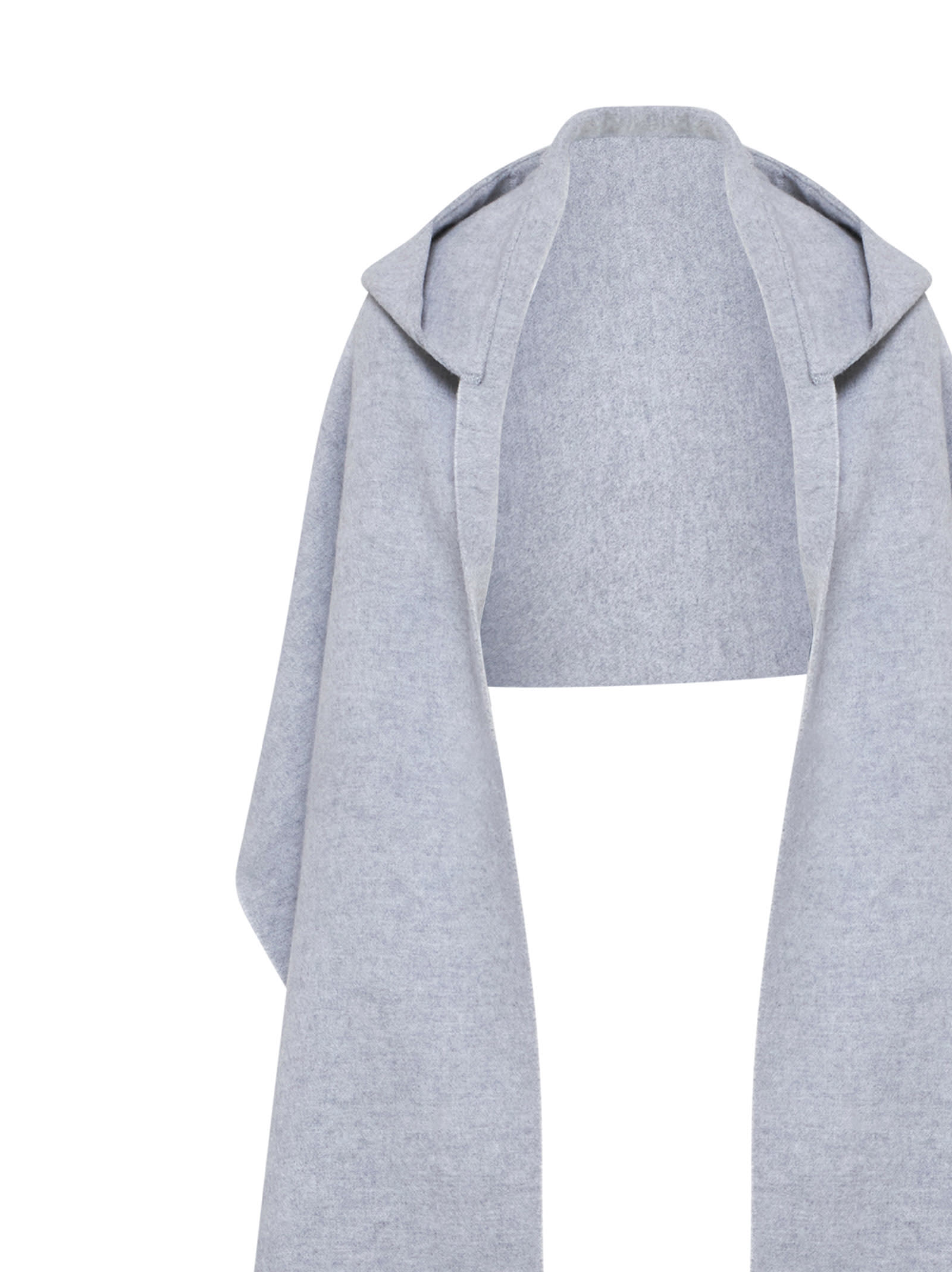 Shop Brunello Cucinelli Scarf In Light Grey