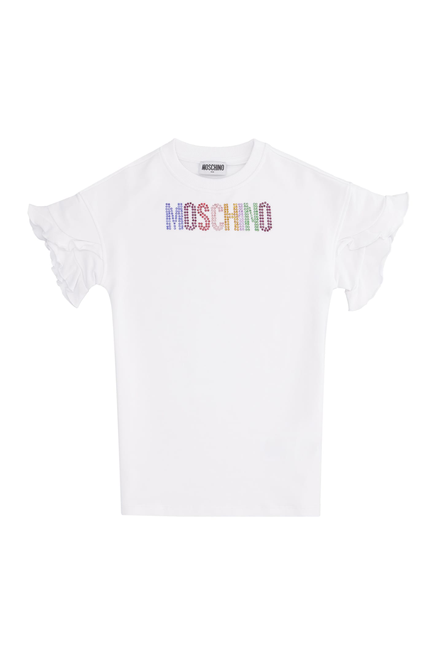 Moschino Logo Print Cotton Sweatdress