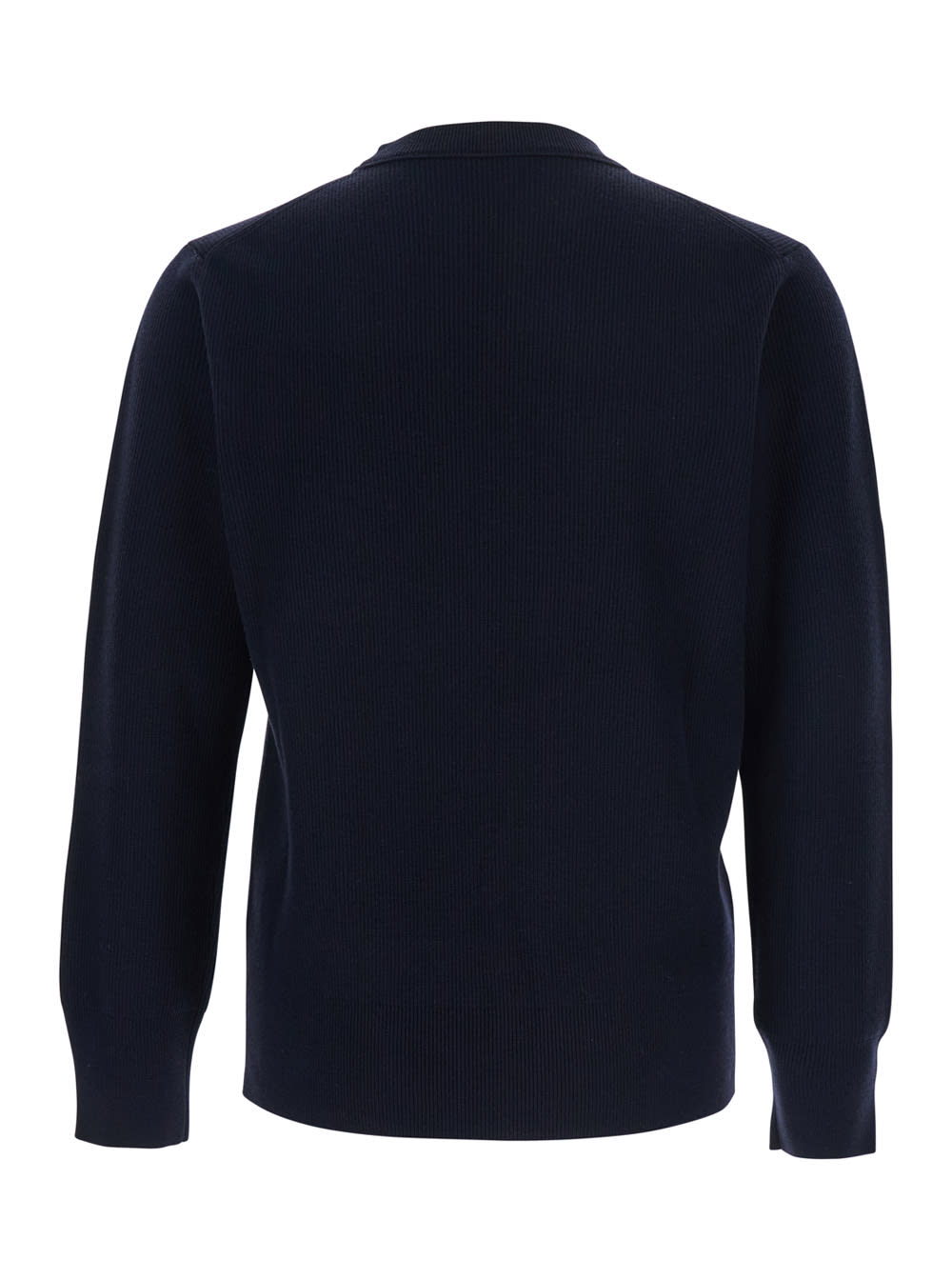 Kangra Cashmere Ribbed Crew-neck Sweater In Blue