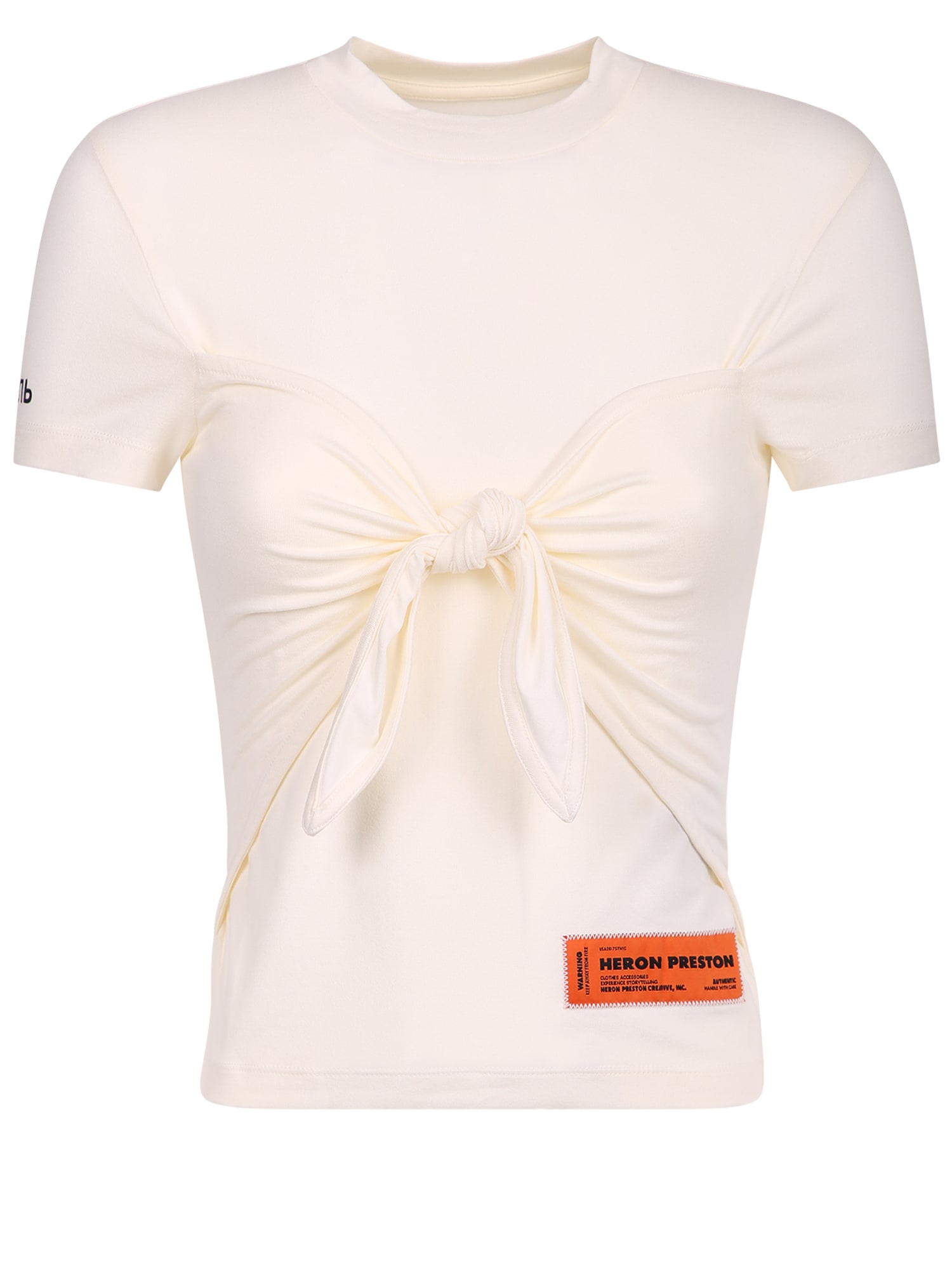 Heron Preston Knotted Panels Blouse In White