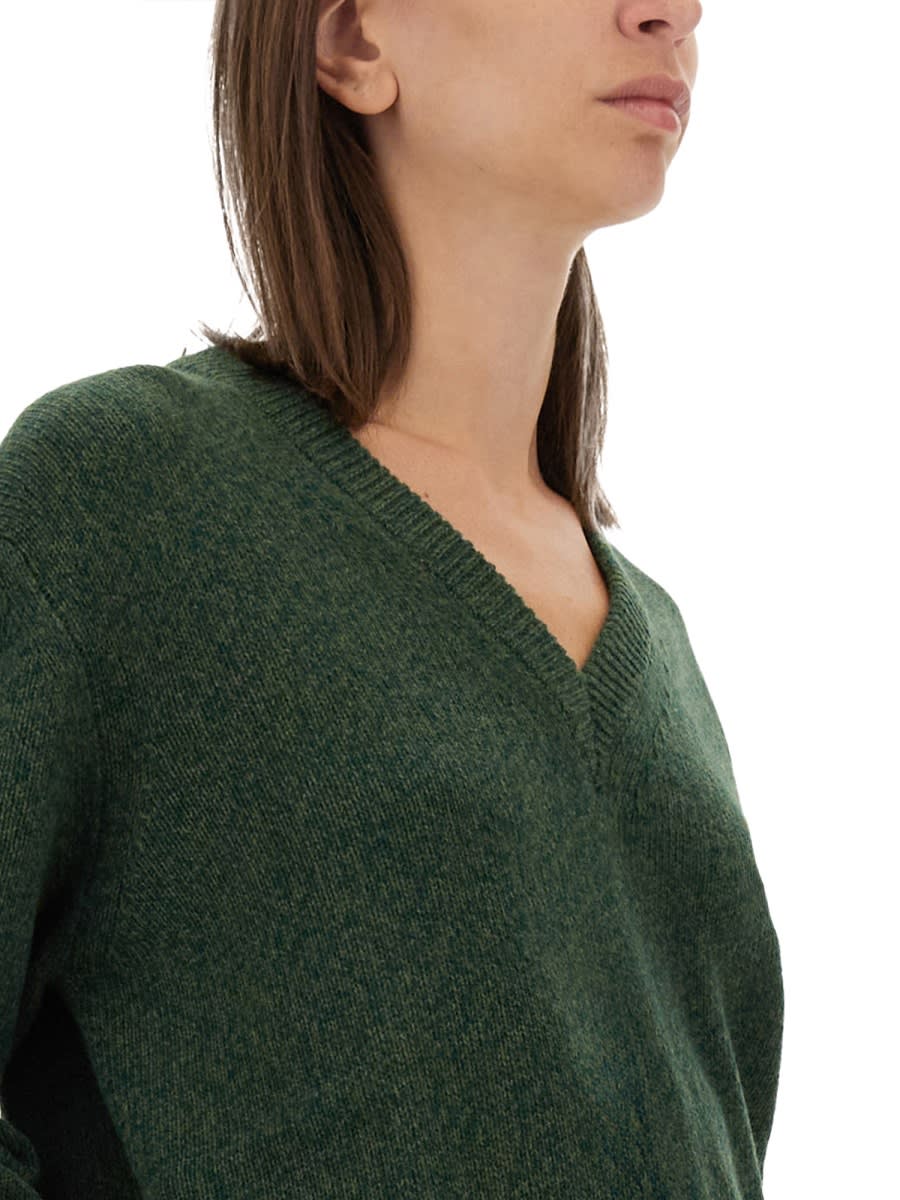 Shop Victoria Beckham Wool Jersey. In Green