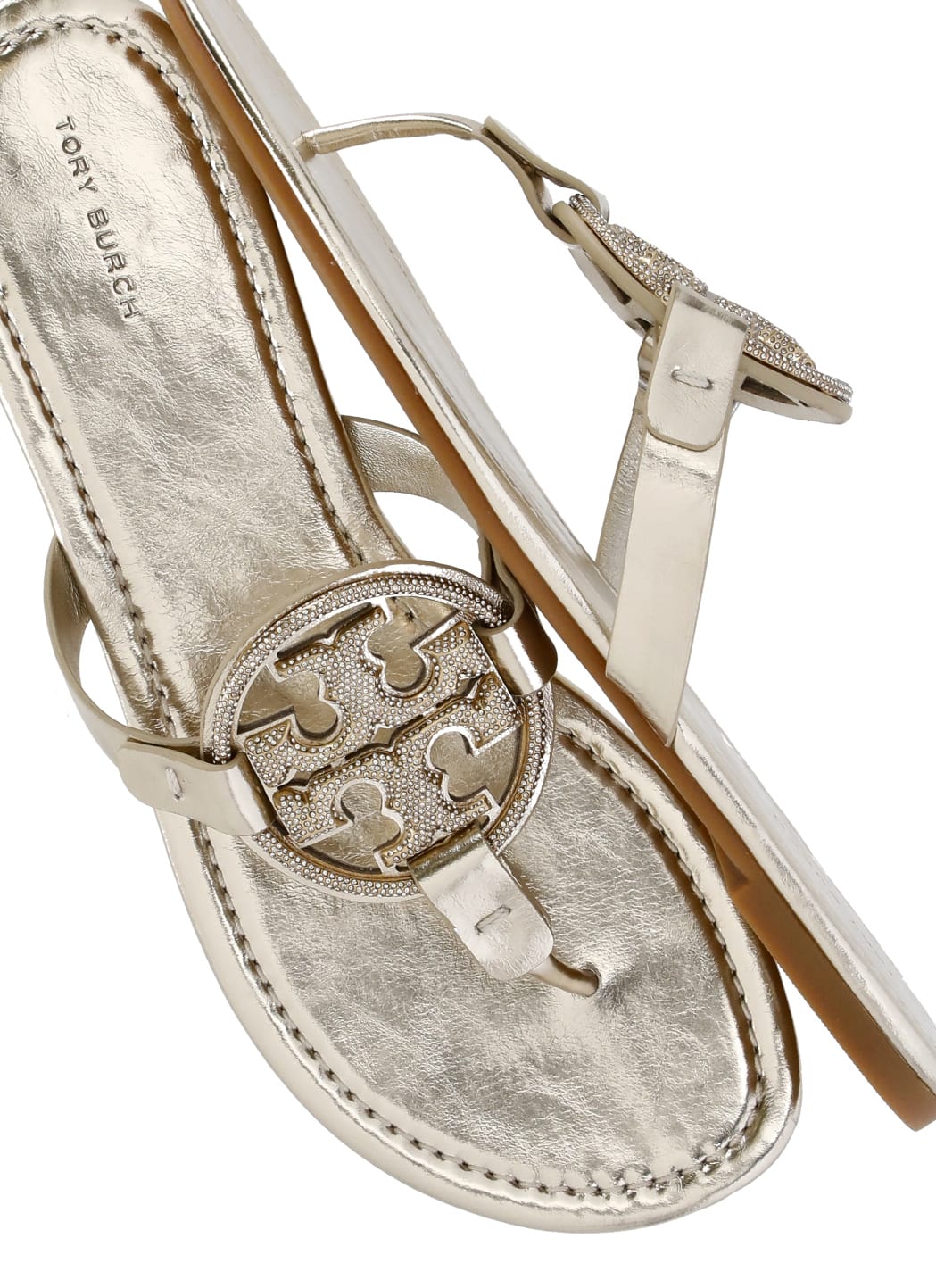 Tory Burch Miller Sandals In Golden