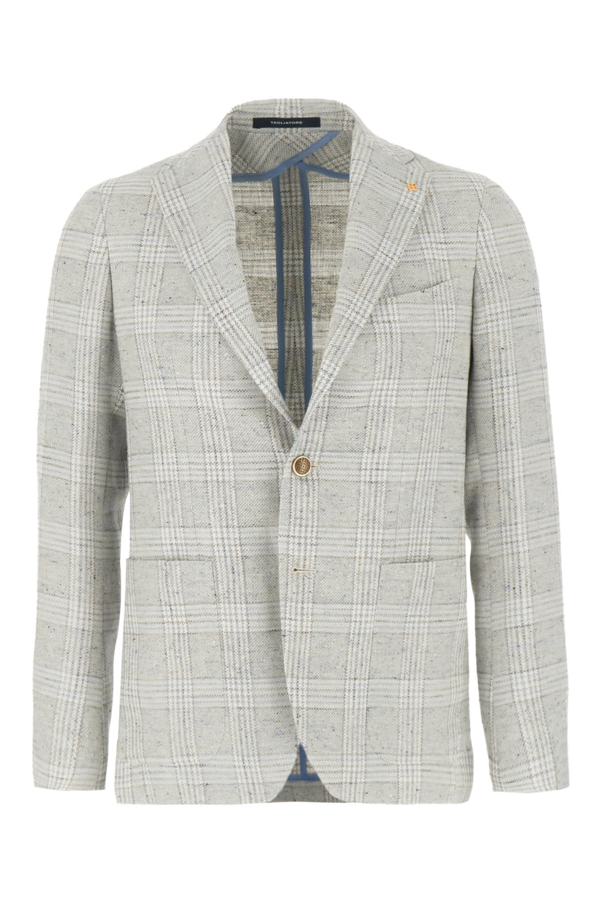 Shop Tagliatore Embroidered Cotton Blend Blazer In I1036