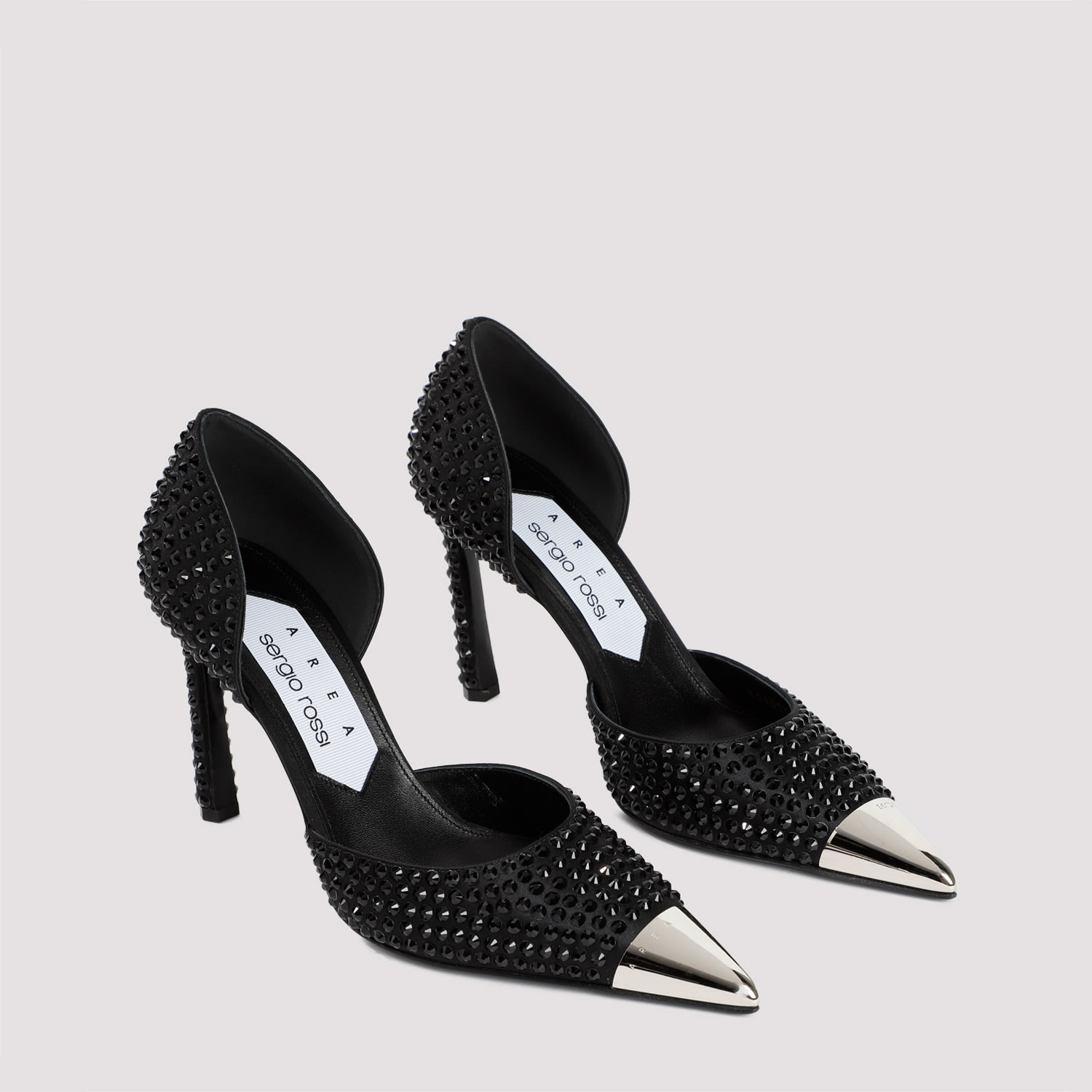 Shop Sergio Rossi Dagger Pumps In Nero Jet