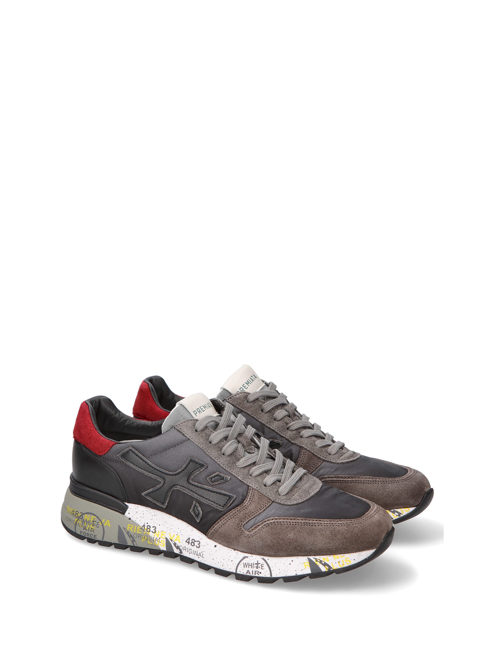 Shop White Premiata Sneaker Mick 6420 Grey Men In Grigio