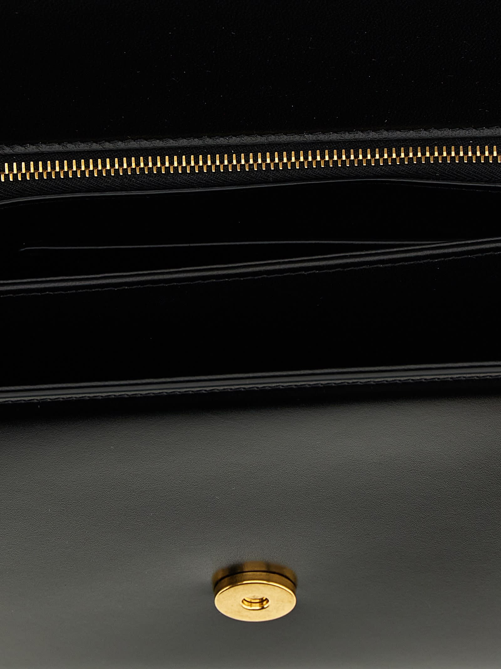 Valentino Garavani Vain Leather Crossbody Bag In Black