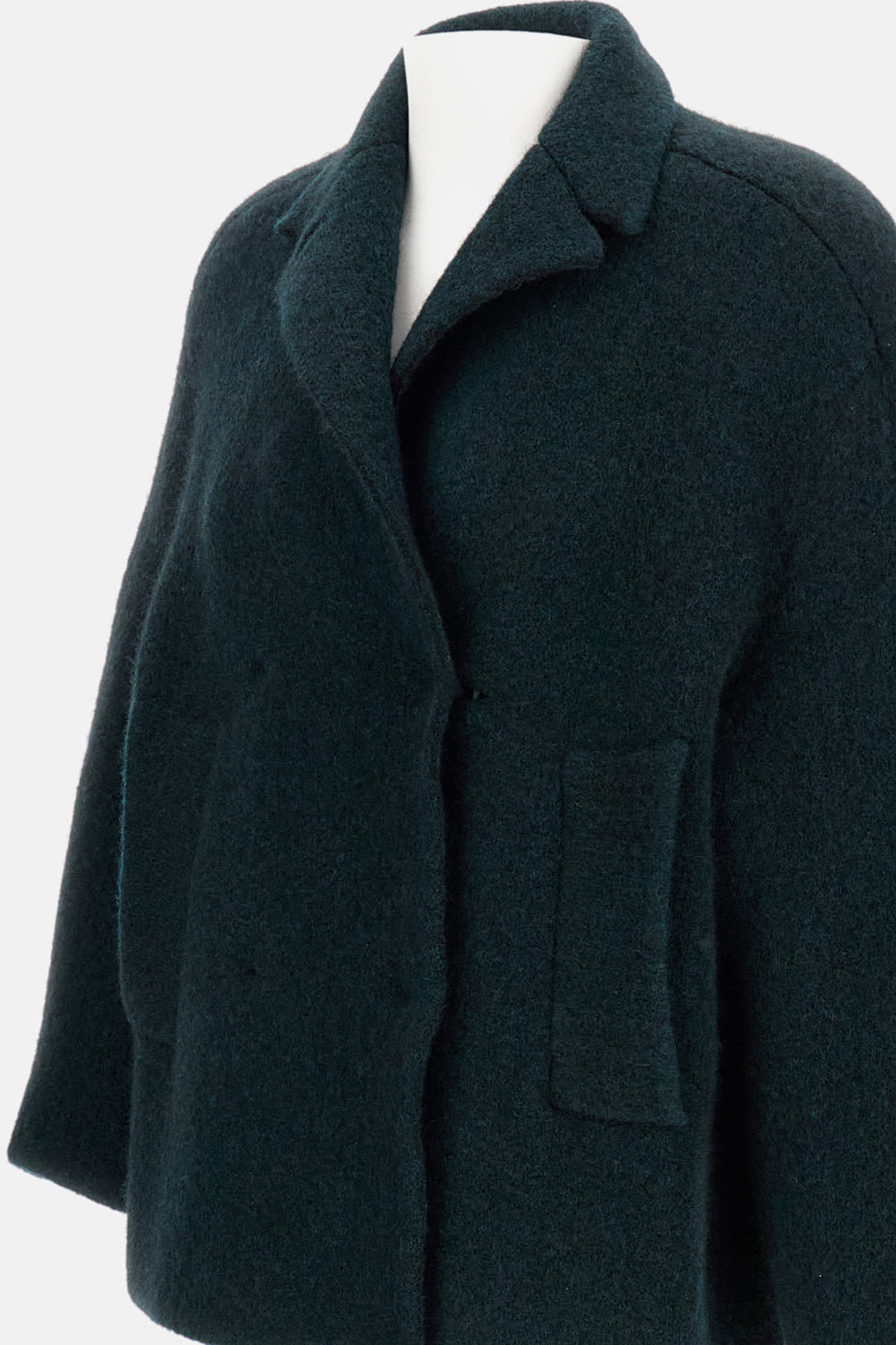 Boboutic Button-fastening Collared Jacket In Green