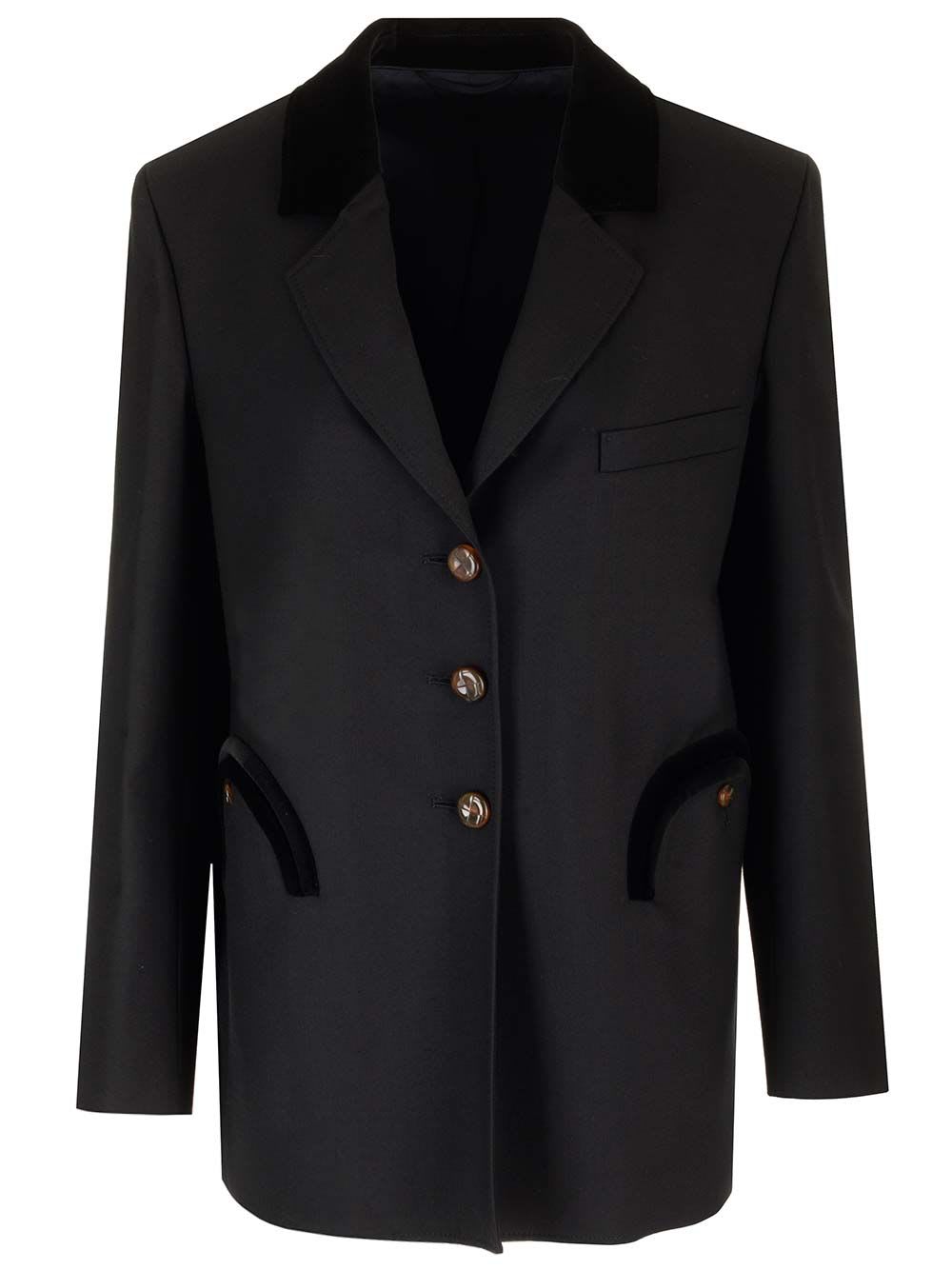 alcanara Silent Single-breasted Blazer