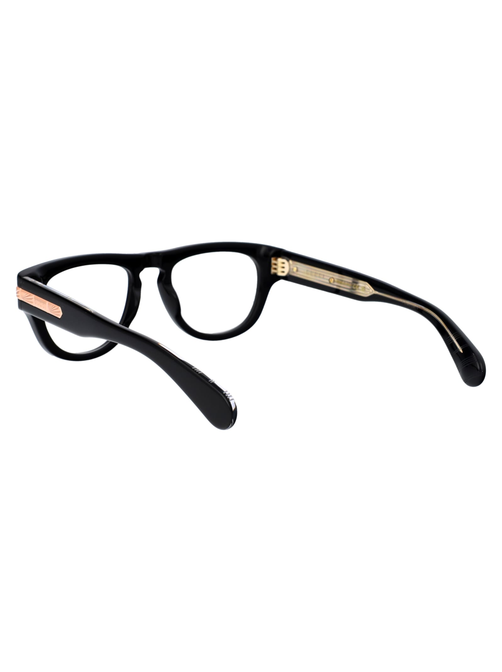 Shop Gucci Gg1519o Glasses In 001 Black Black Transparent