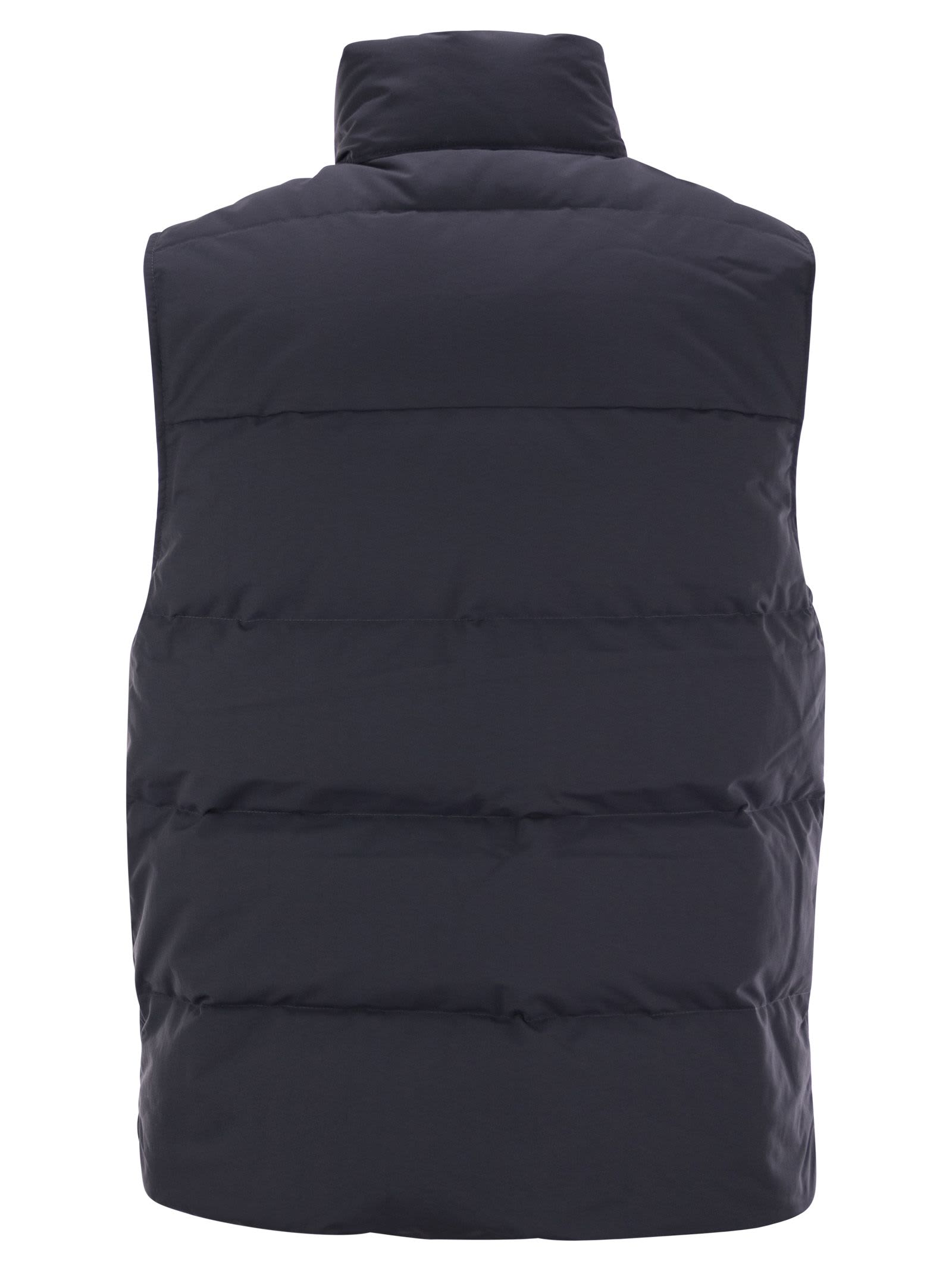 Shop Patagonia Downdrift - Padded Vest In Blue