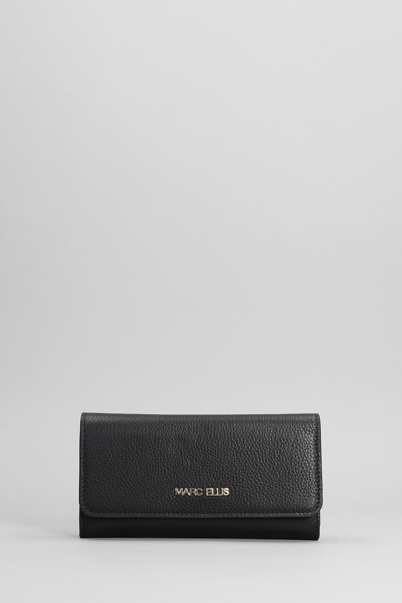 Ariel Wallet In Black Faux Leather