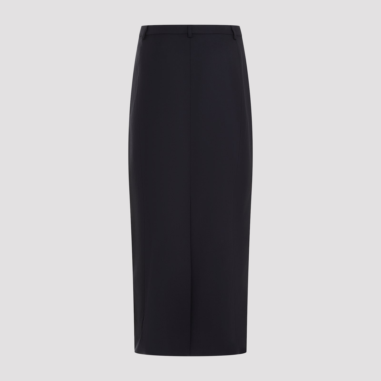 Shop Theory Midi Skirt In K Dark Navy