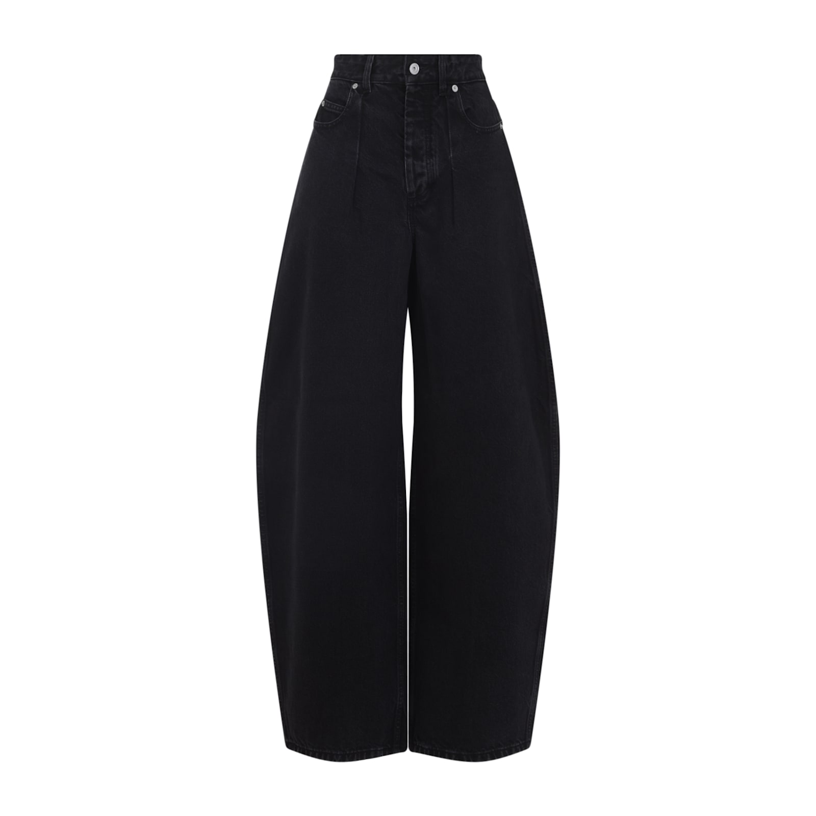 Jacquemus Le De-nimes Droit Jeans Women In Black