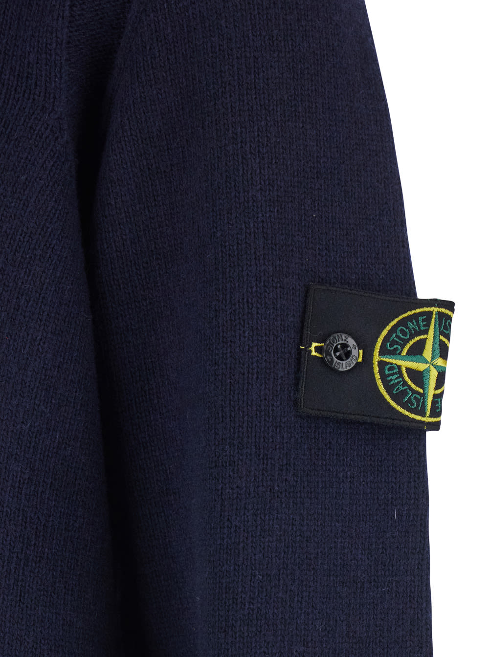 Stone Island Premium Wool Blend Sweater In Blue